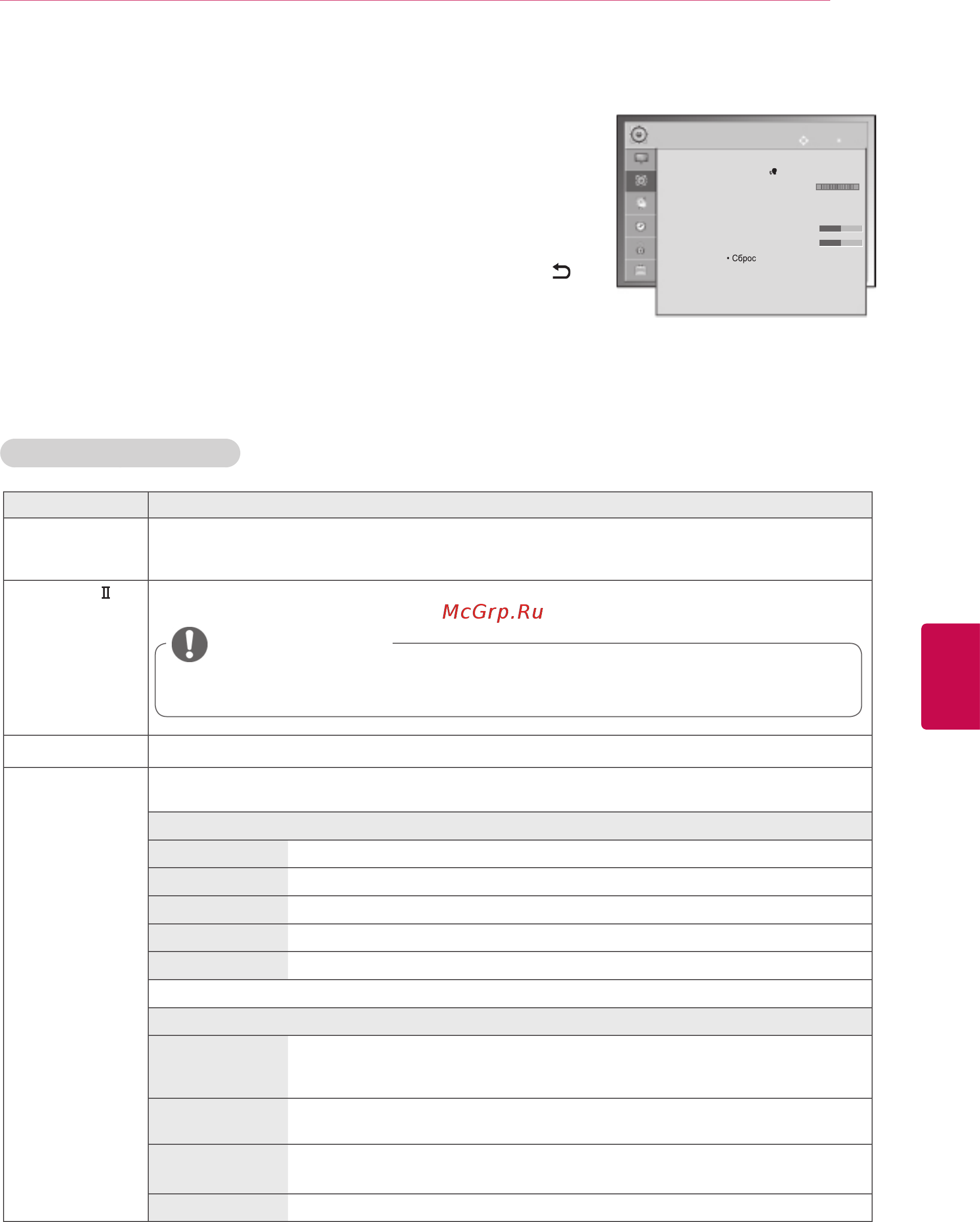 LG 50PA4500 [73/112] Параметры меню звук