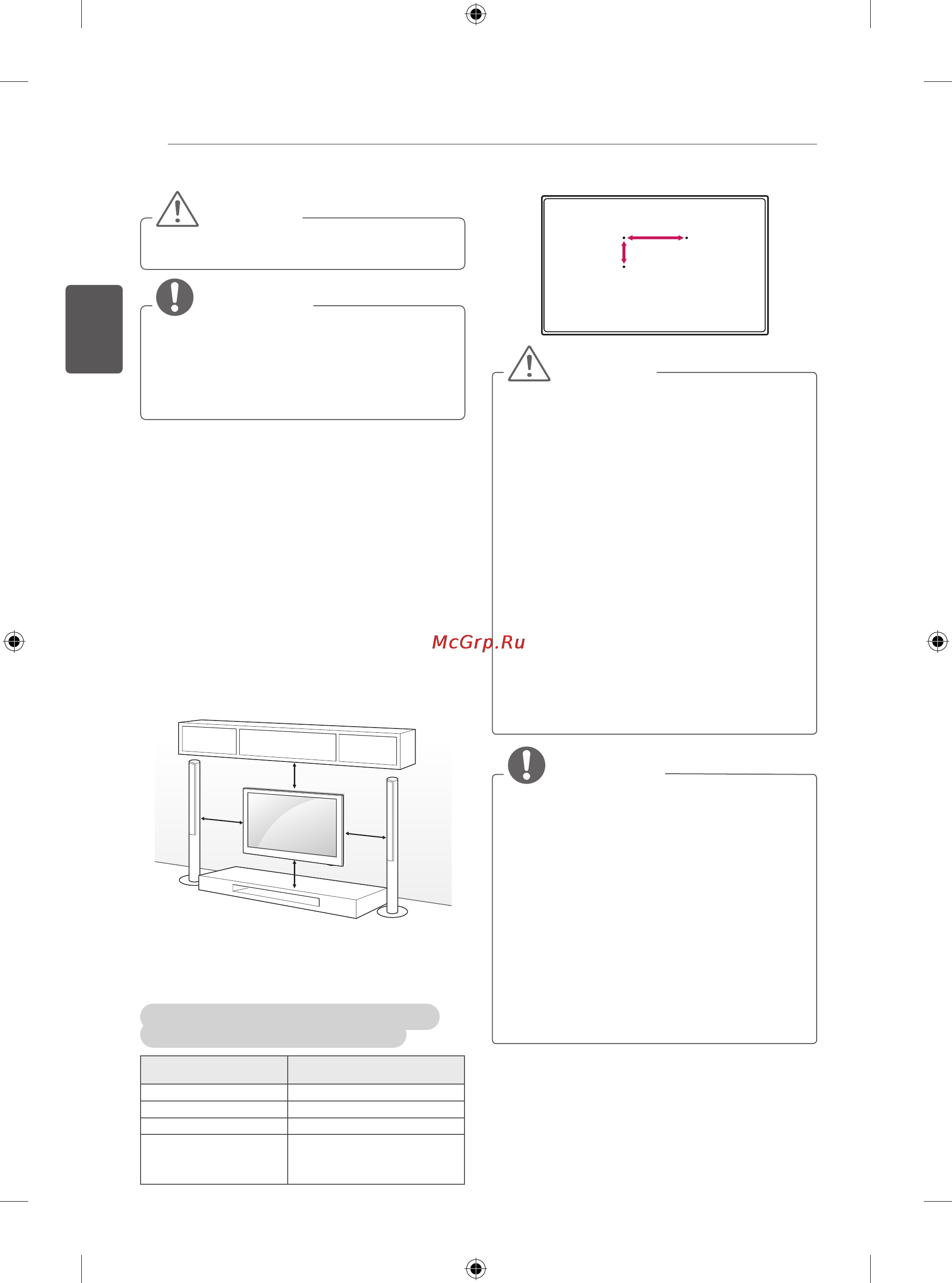 LG 50PB560U [50/164] Крепление на стене