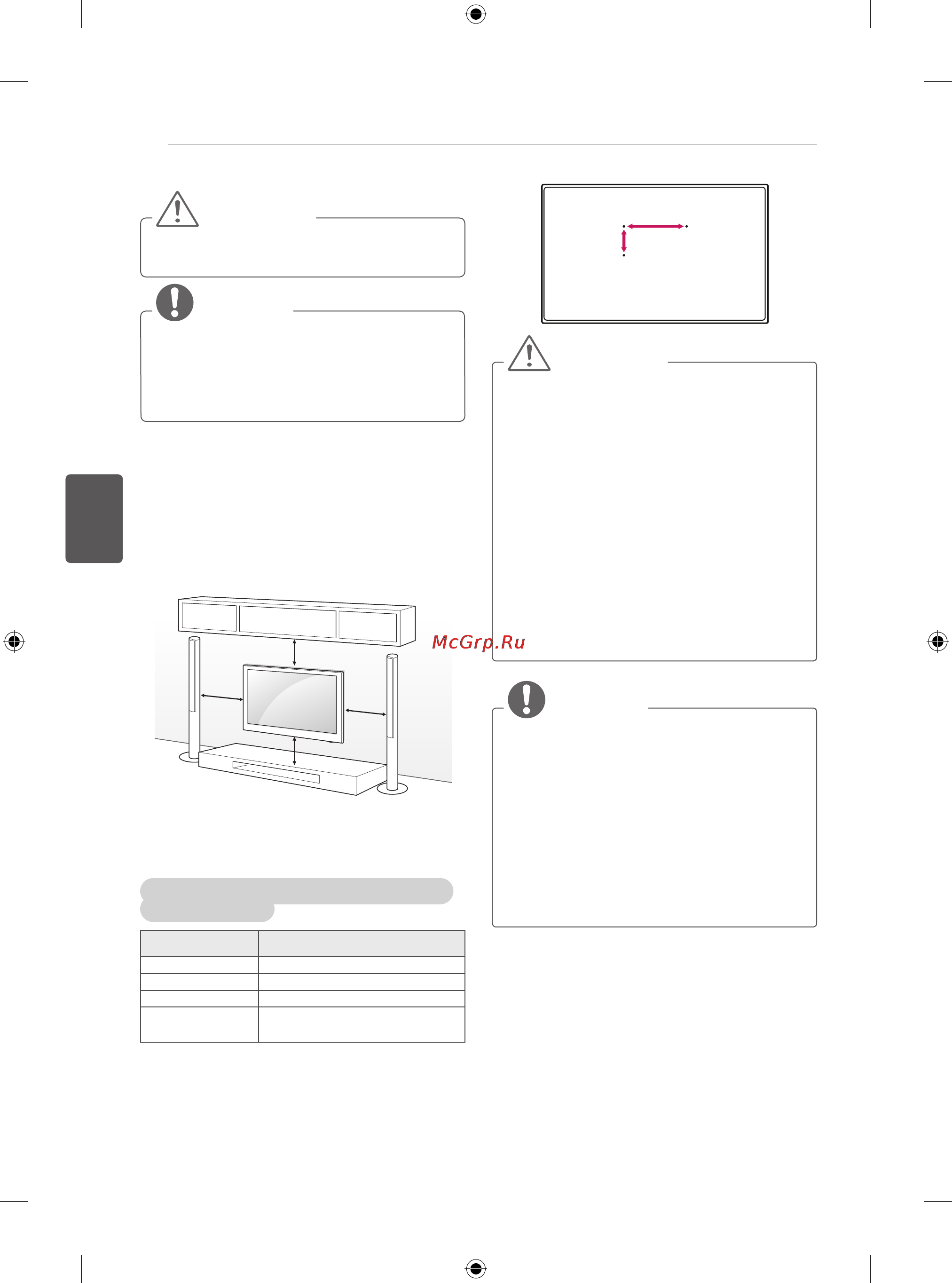 LG 50PB560V [107/387] Montáž na stěnu