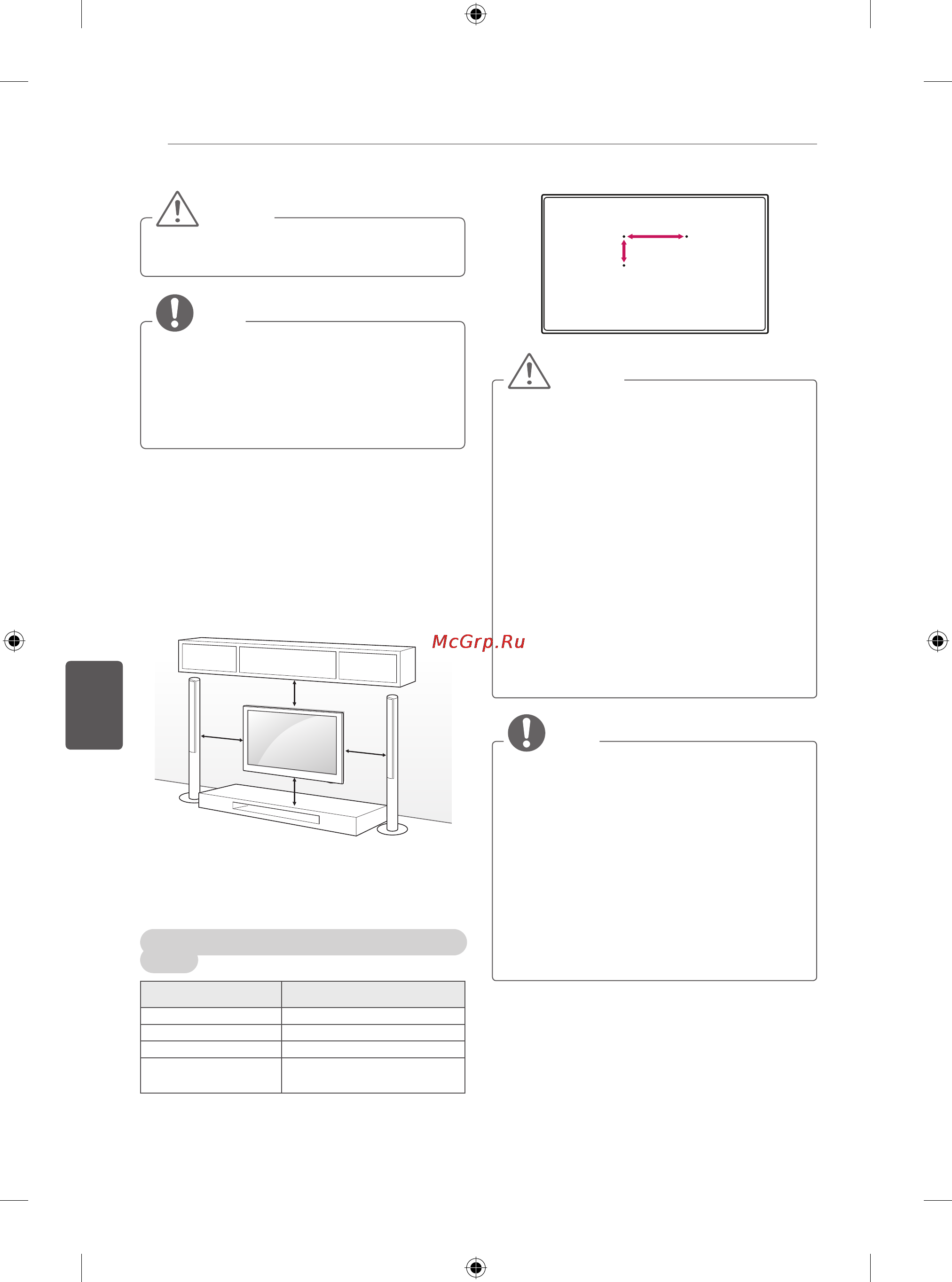 LG 50PB560V [151/387] Montarea pe perete