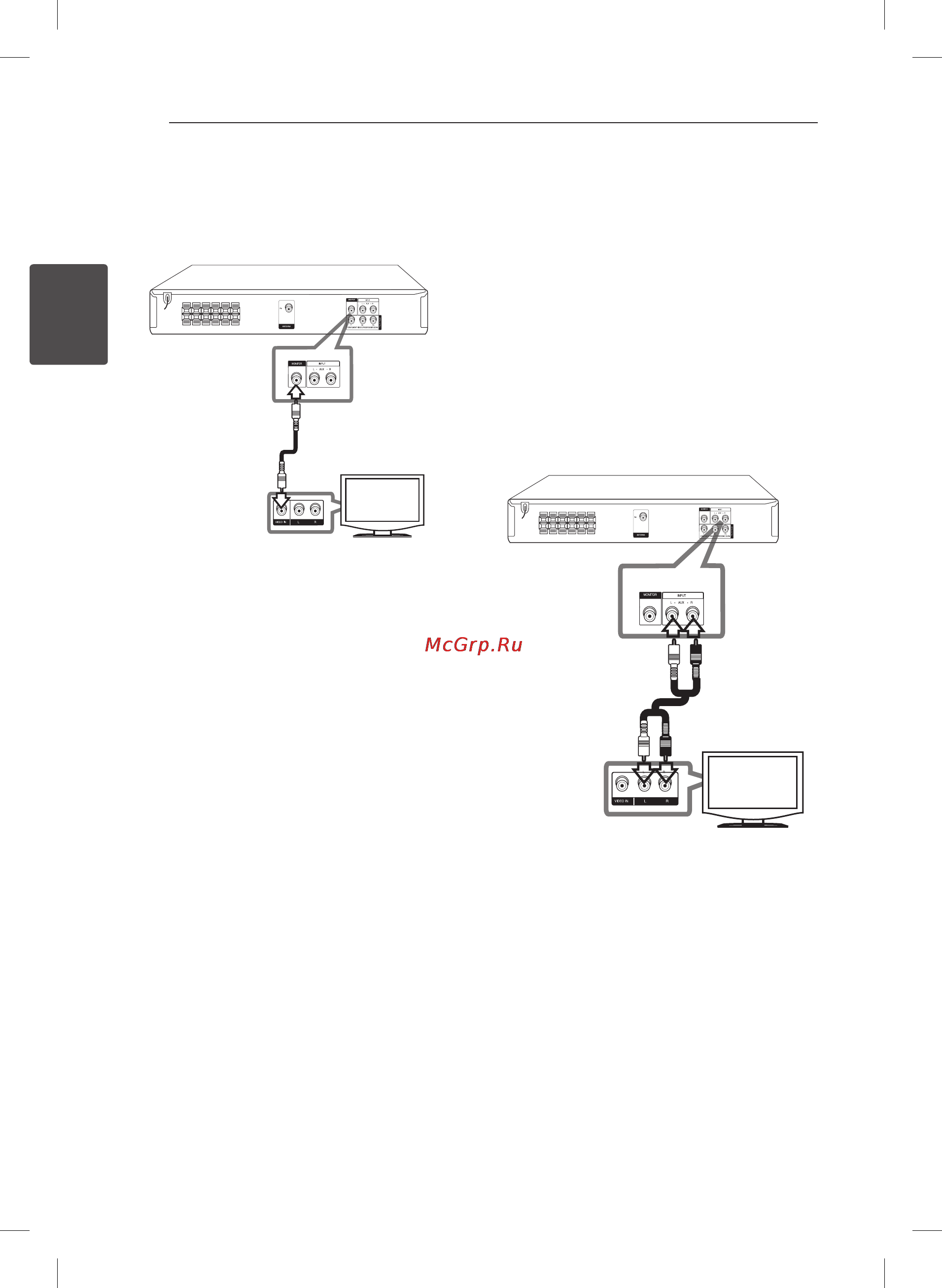 LG DH3120S [14/34] Подключение дополнительного оборудования