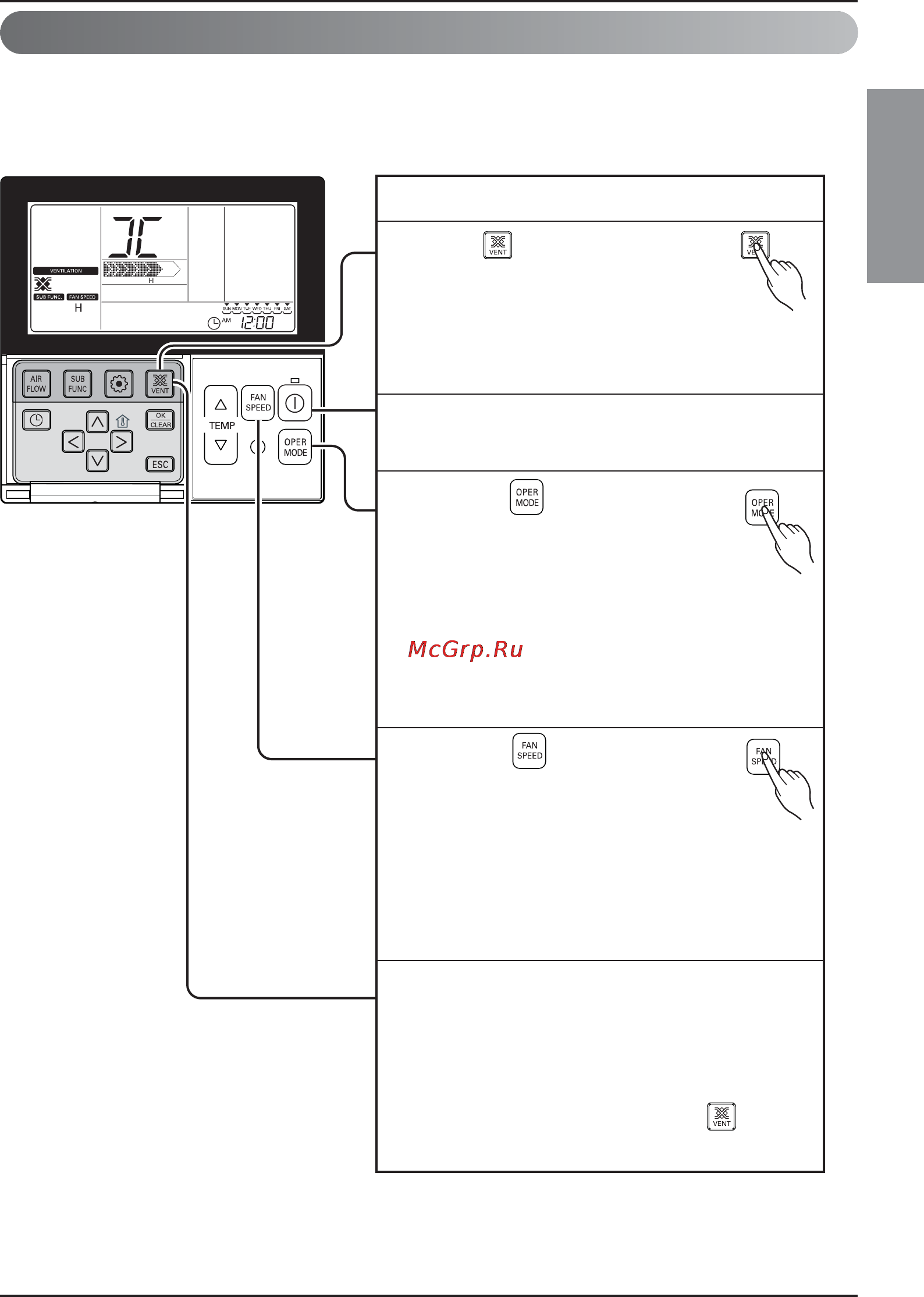 LG AMNH12GTRA0 [33/39] Ventilation kit control optional