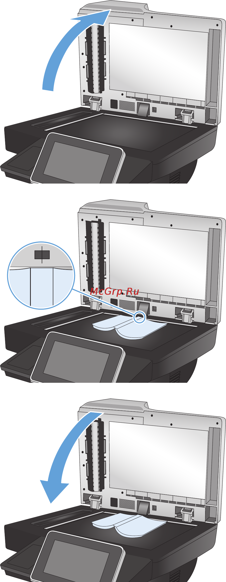 HP LaserJet Ent 500 M525f [130/302] Копирование книг