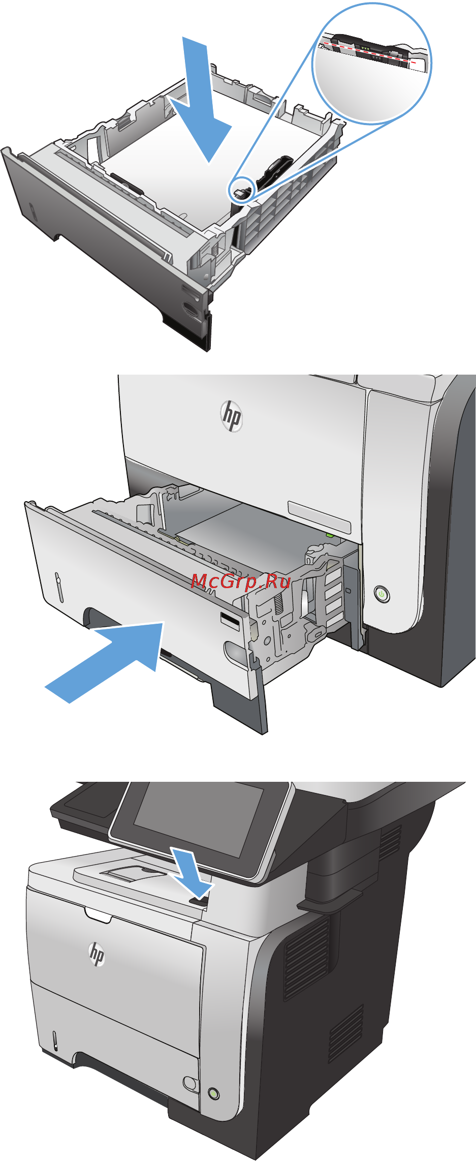 HP LaserJet Ent 500 M525dn Инструкция по эксплуатации онлайн [227/302] 76047