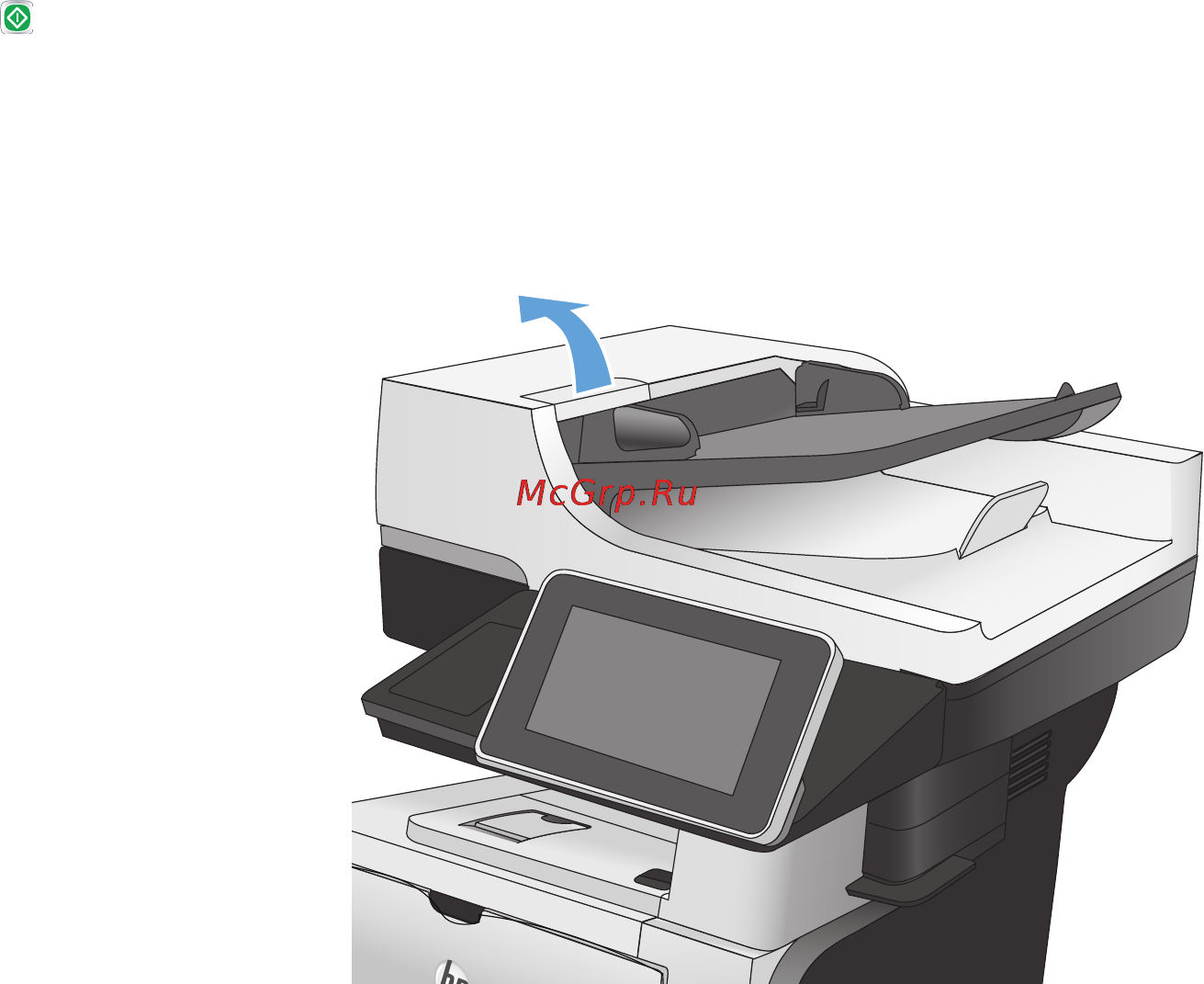 HP LaserJet Ent 500 M525dn [257/302] Проверка параметров качества печати