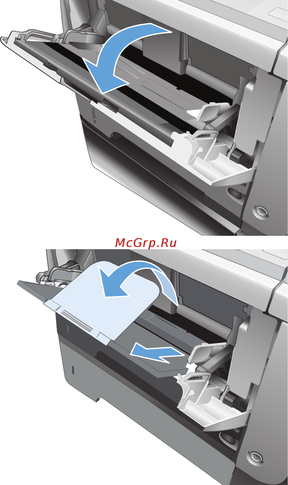 HP LaserJet Ent 500 M525f [42/302] Загрузите лоток 1