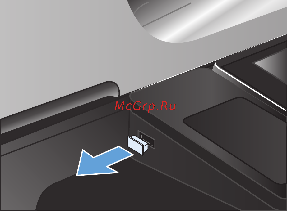 HP LaserJet Ent 500 M575dn [129/318] Непосредственная печать через usb порт