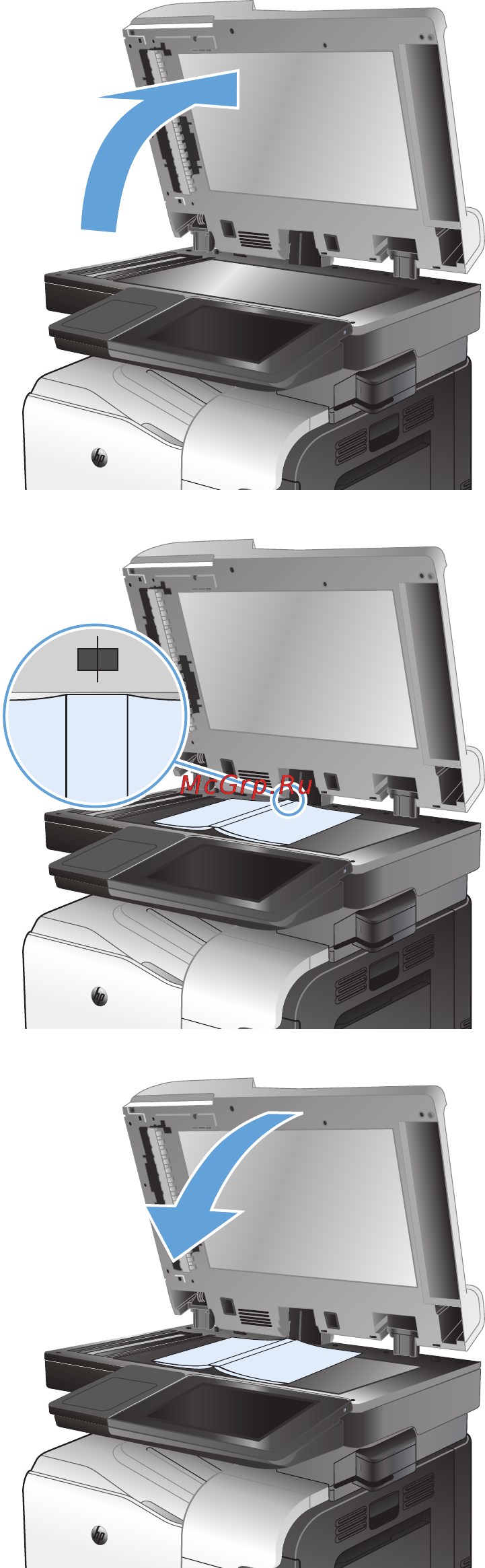 HP LaserJet Ent 500 M575dn [153/318] Копирование книг