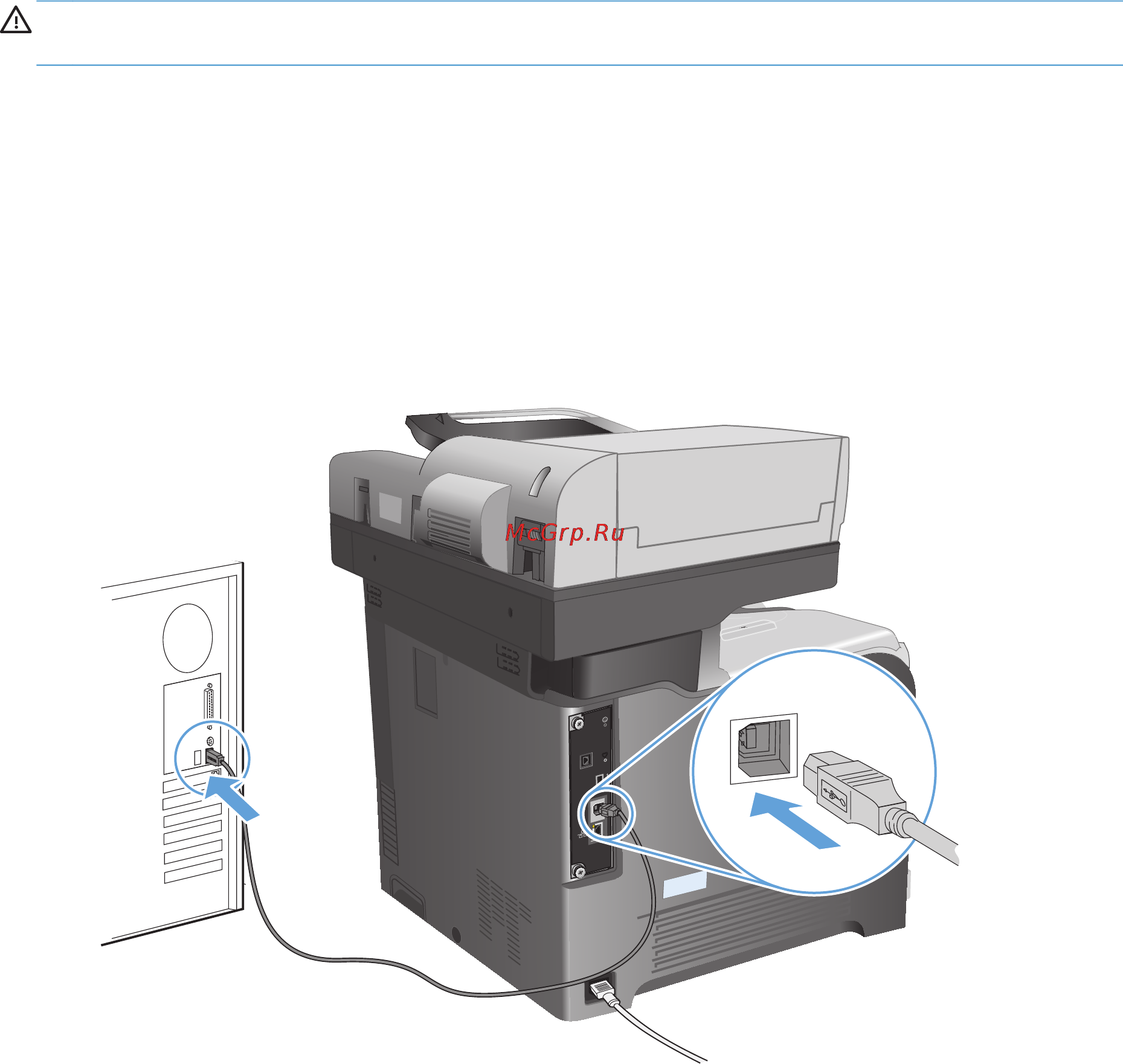 HP LaserJet Ent 500 M575dn [26/318] Присоединение устройства к компьютеру при помощи usb кабеля и установка программного обеспечения windows