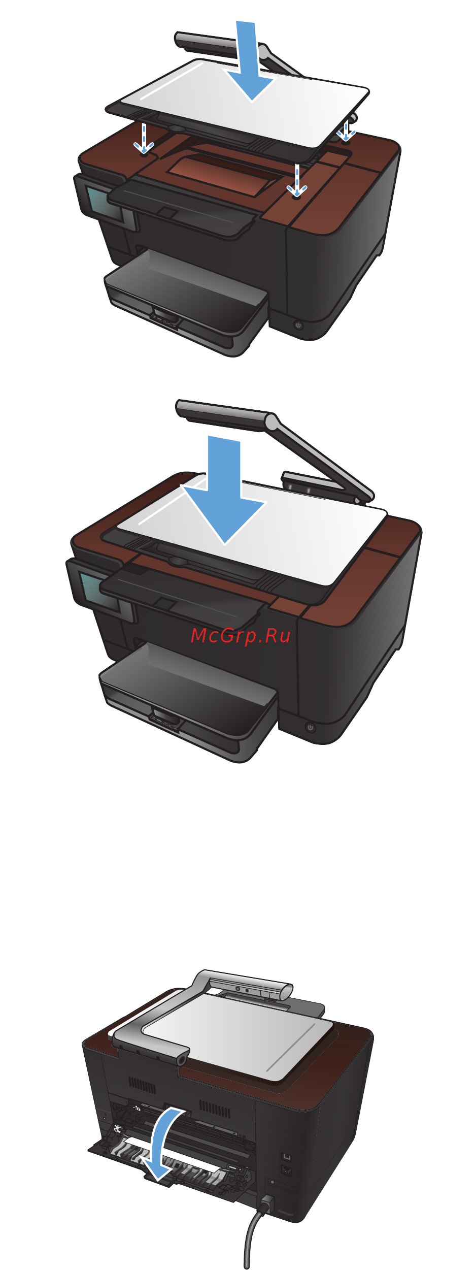 HP LaserJet Pro M275nw [179/216] Устранение замятий через заднюю дверцу