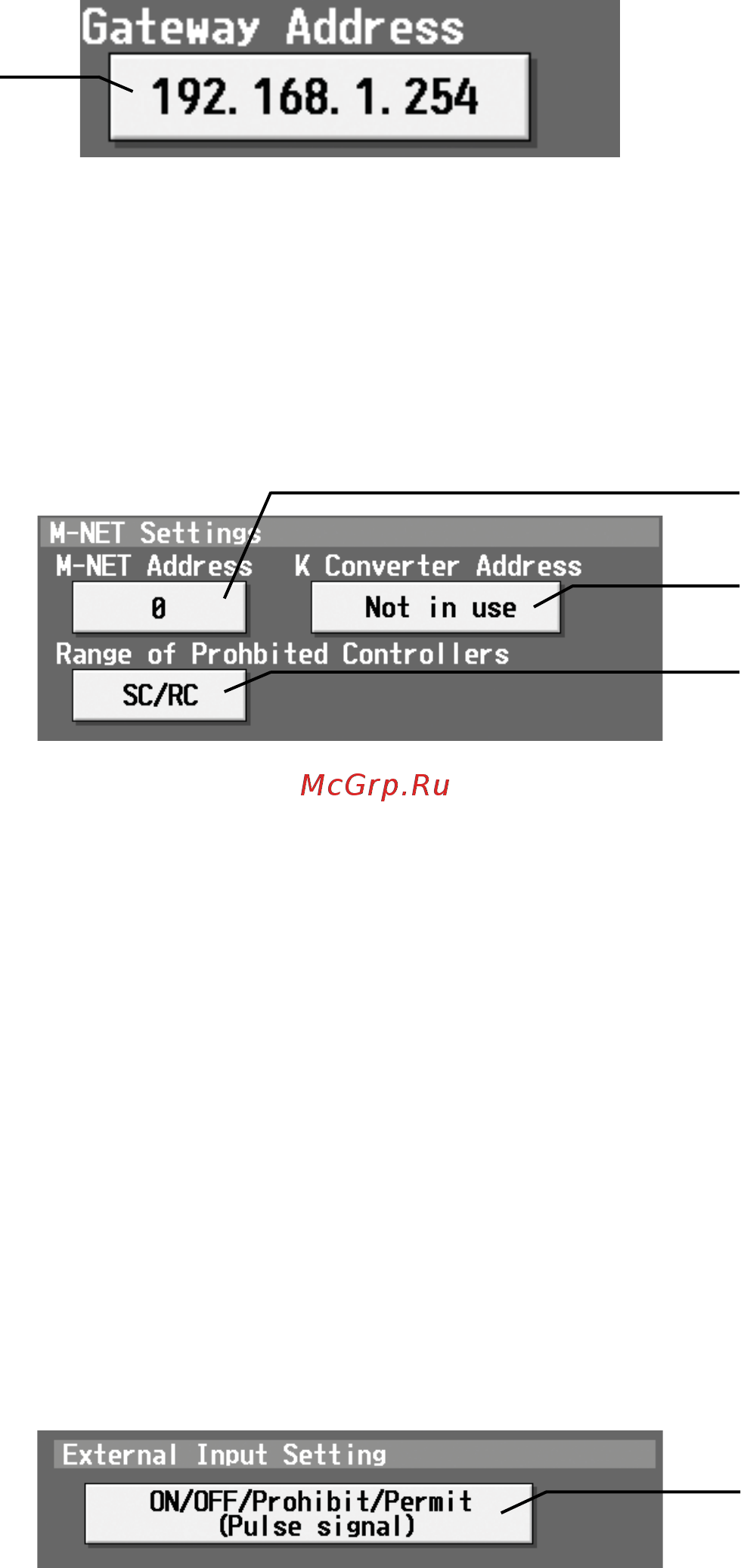 Mitsubishi Electric AG-150A [37/56] Gateway address