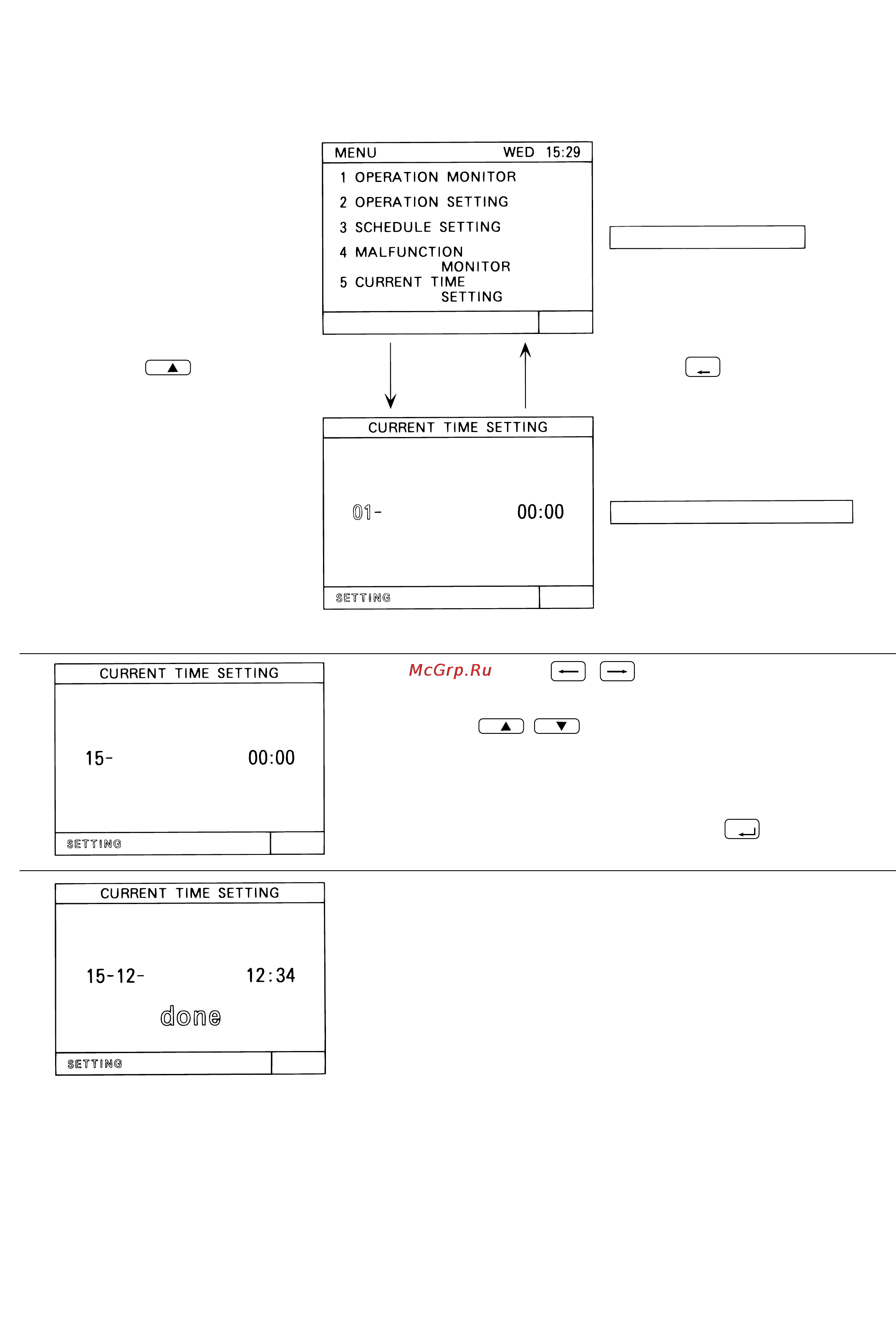 Mitsubishi Electric G-50A [25/45] 5 установка даты и времени