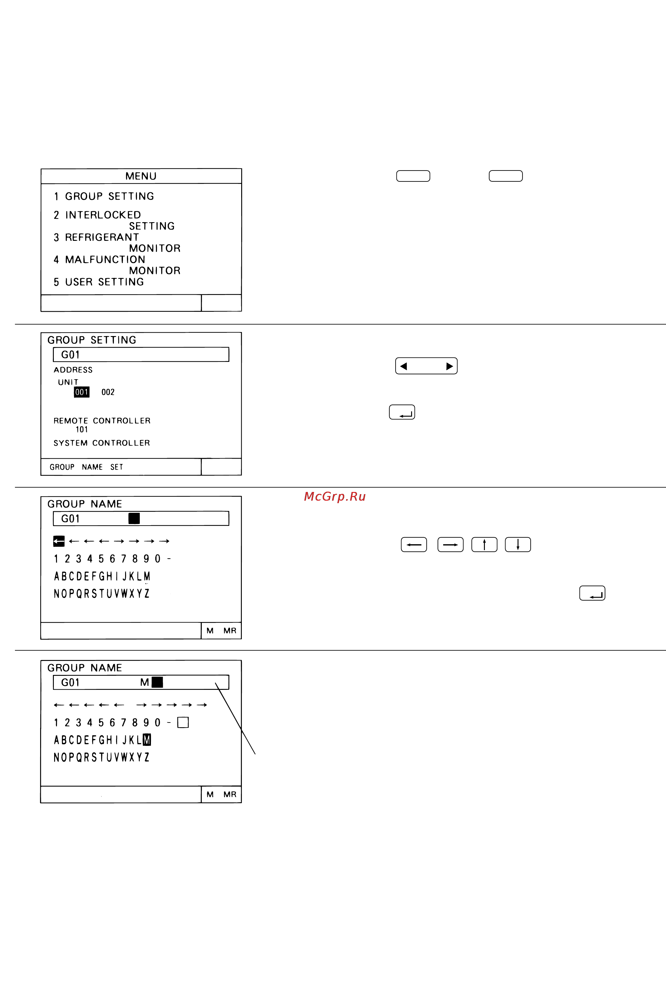 Mitsubishi Electric G-50A [32/45] 6 создание наименований групп