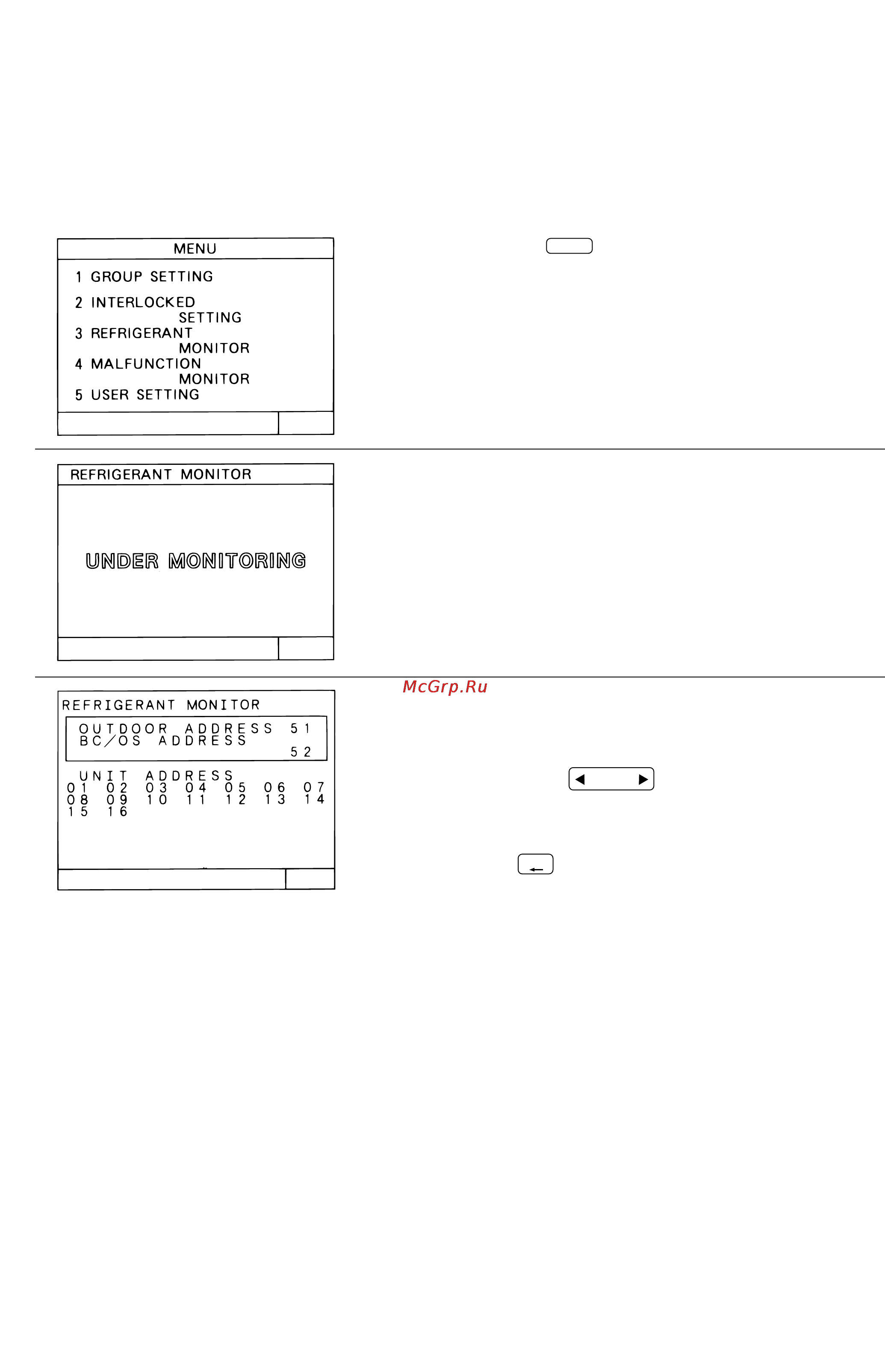 Mitsubishi Electric G-50A [37/45] Сервисные функции