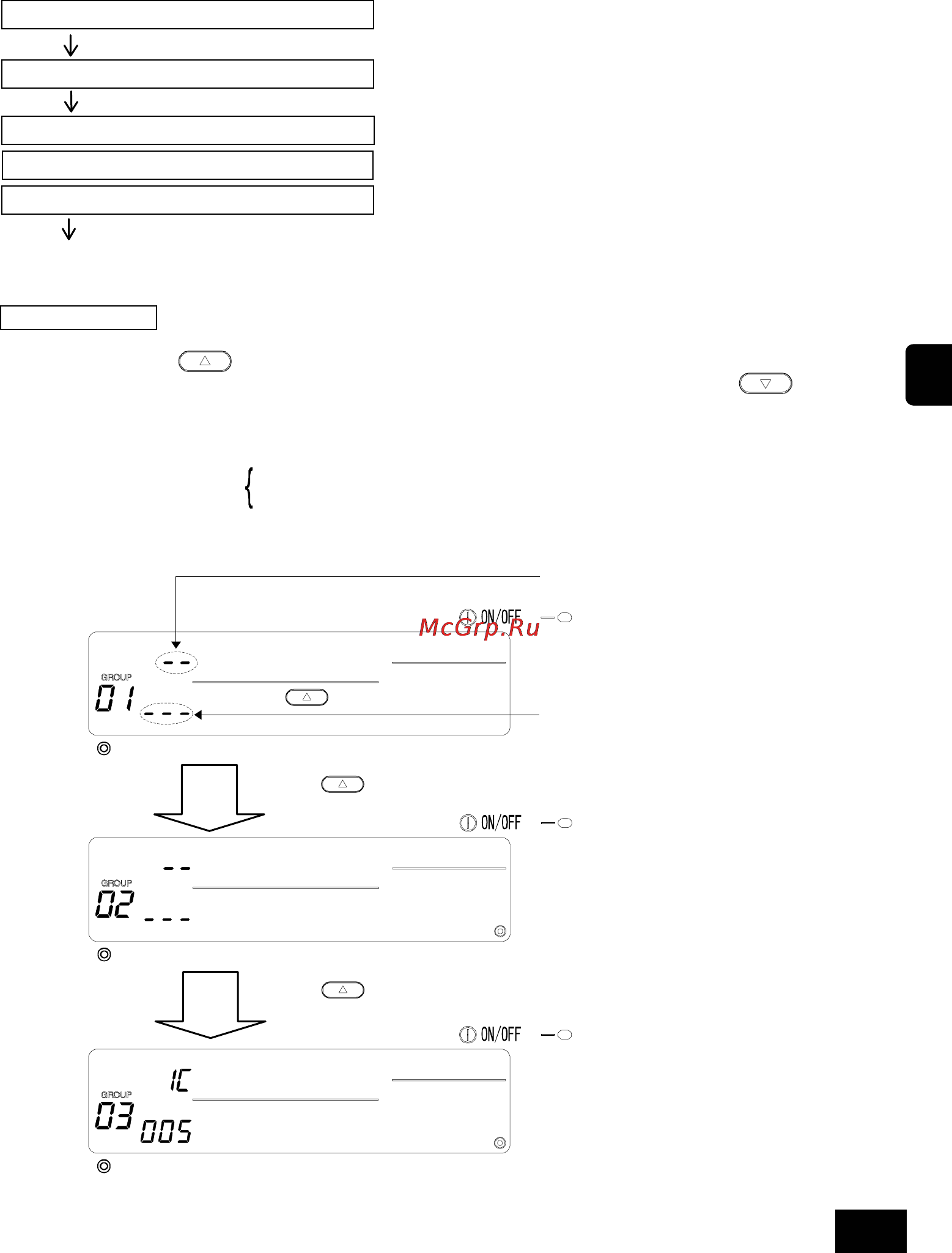 Mitsubishi Electric PAC-YT34STA [21/72] 1 1 установка параметров группы