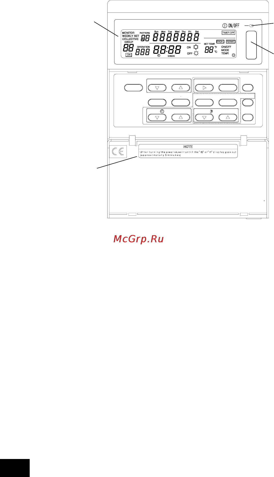 Mitsubishi Electric PAC-YT34STA [40/72] Collective on off lamp