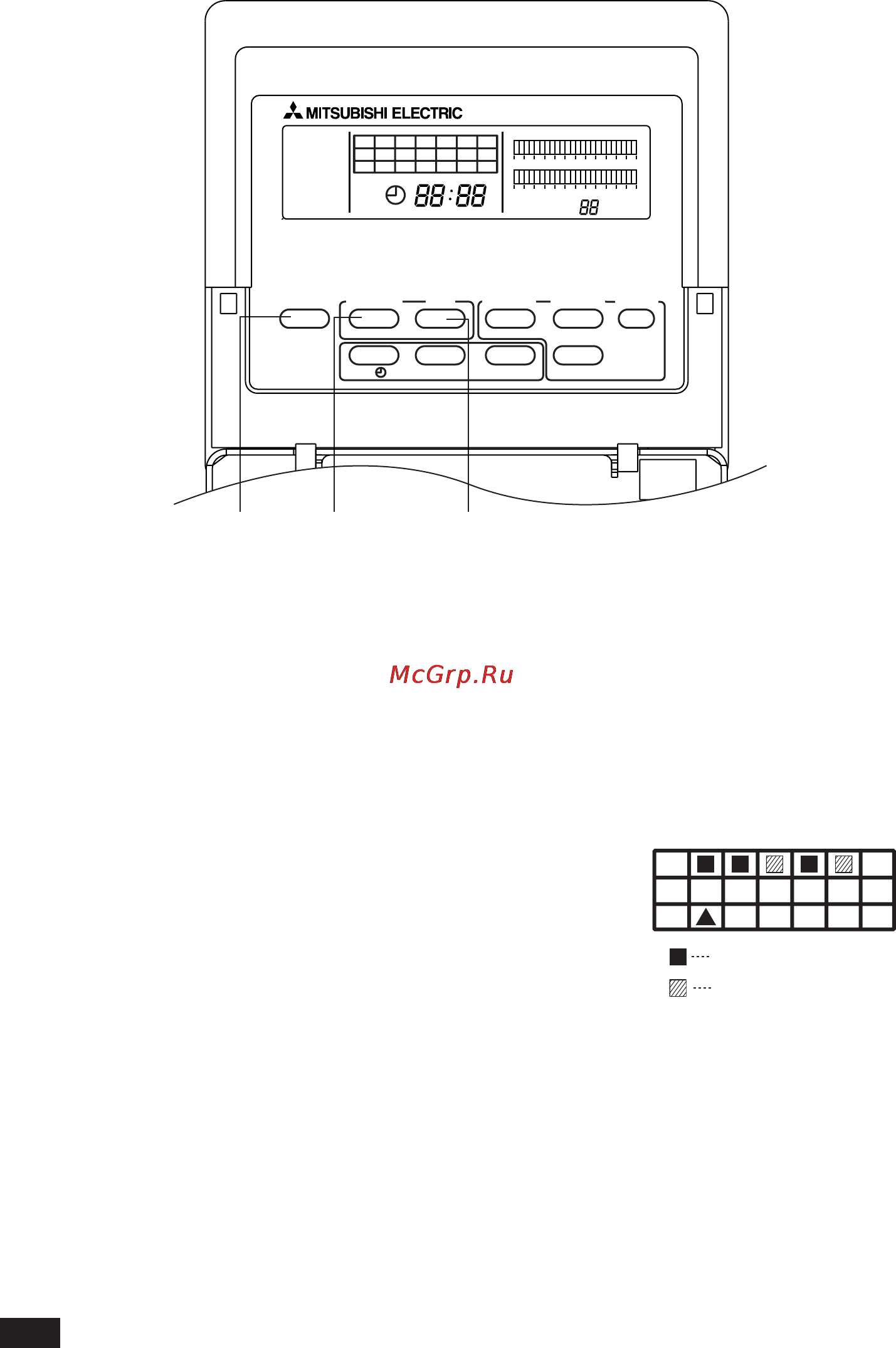 Mitsubishi Electric PAC-YT32PTA [12/15] Метод установки недельного таймера