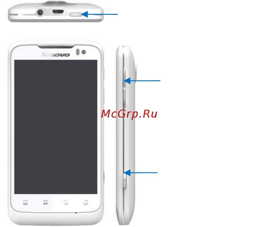 Lenovo IdeaPhone P700i White [15/20] Xác định cổng nối và bố trí nút