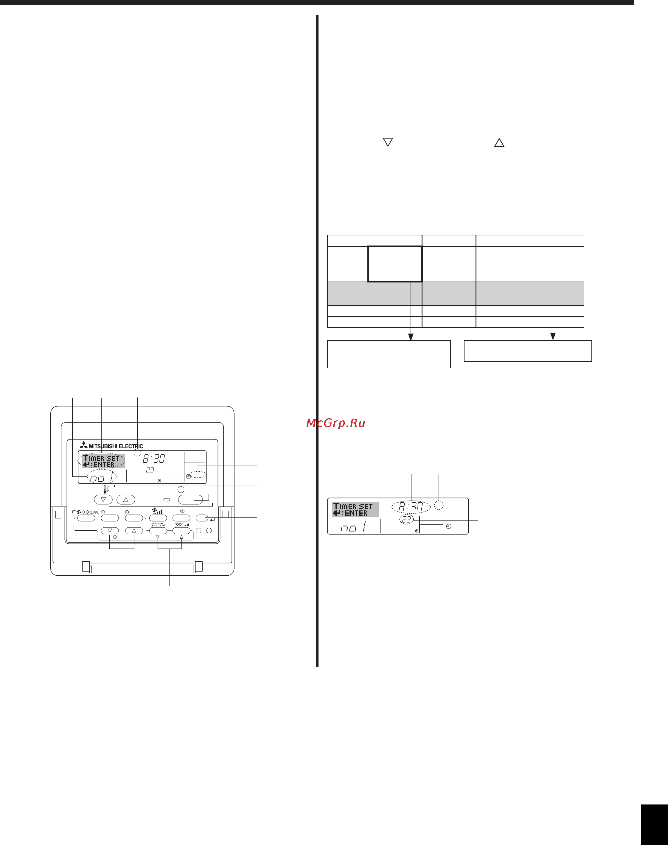 Mitsubishi Electric PKA-RP100KAL [8/27] Таймер