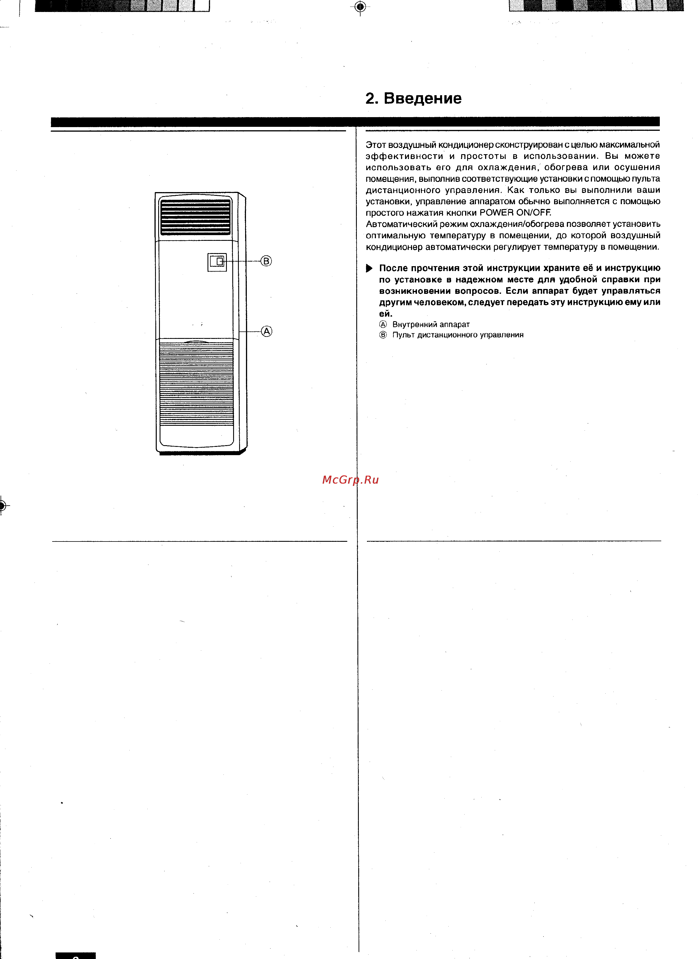 Mitsubishi Electric PSH-3GAKH [6/20] Введение