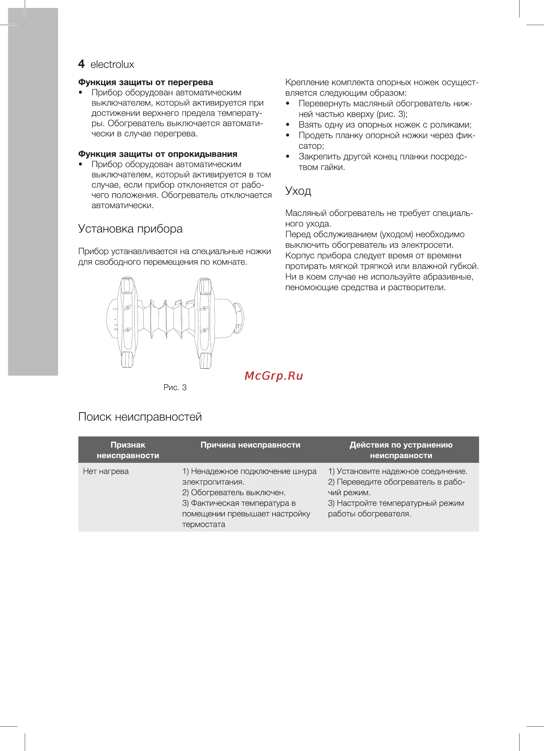 Electrolux EOH/M-1209 [4/12] Поиск неисправностей