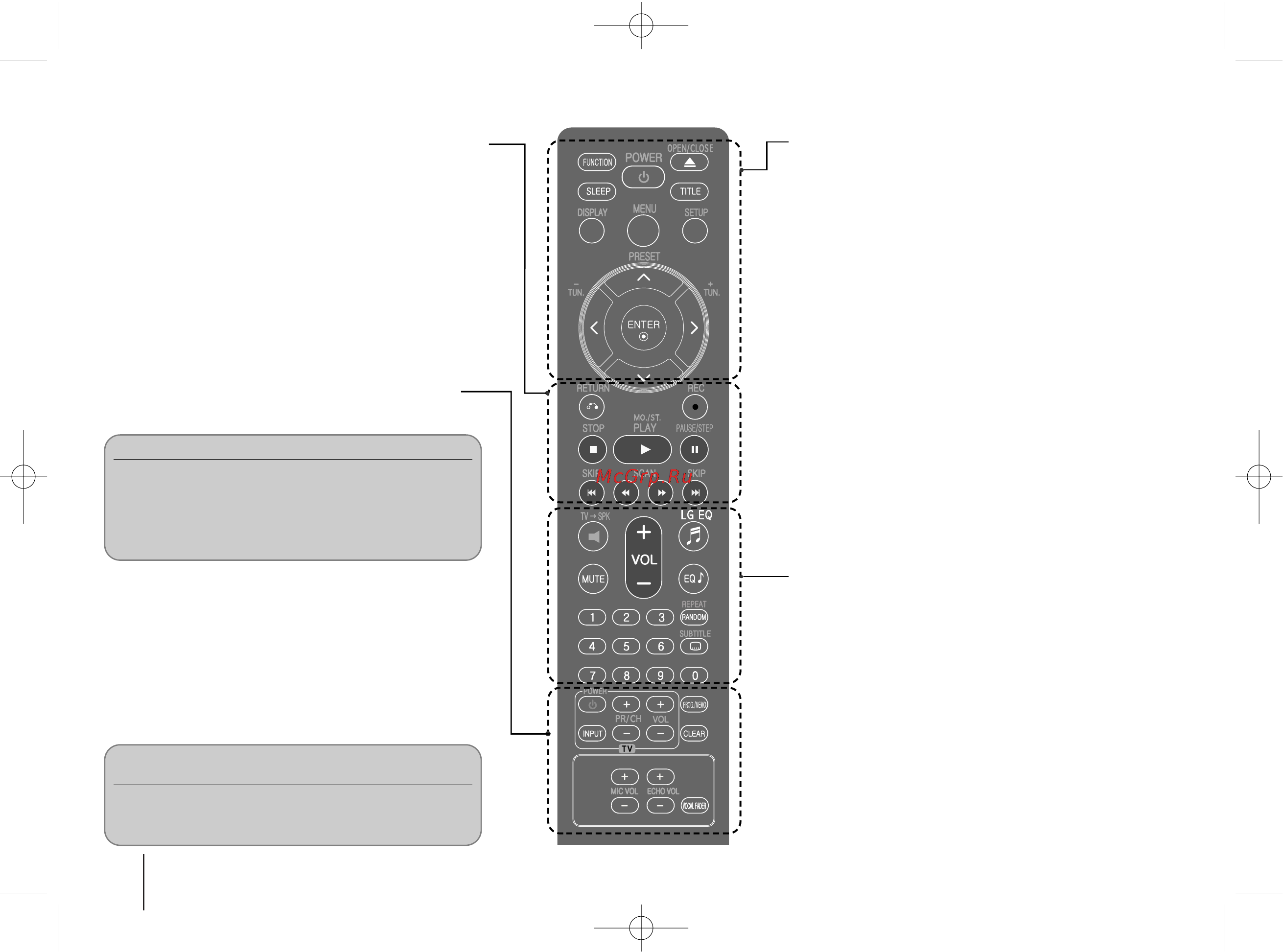 LG FB164 [6/20] Remote control