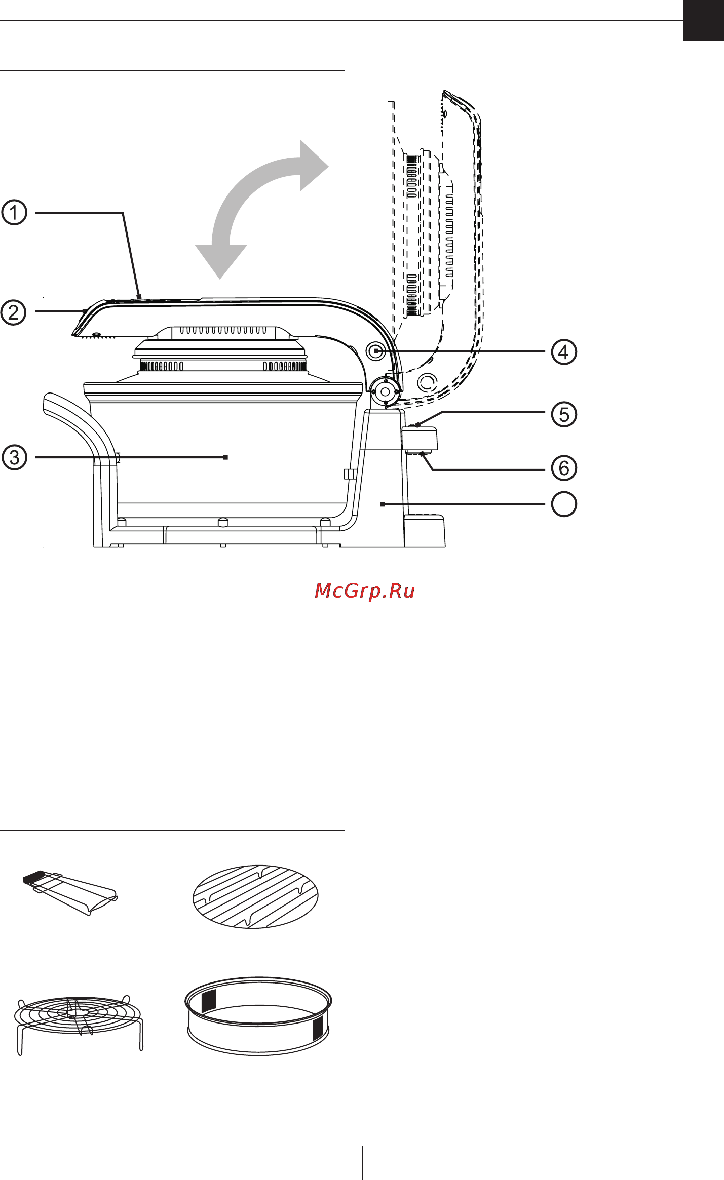 Delonghi EOA1165.W [5/16] Как пользоваться аэрогрилем