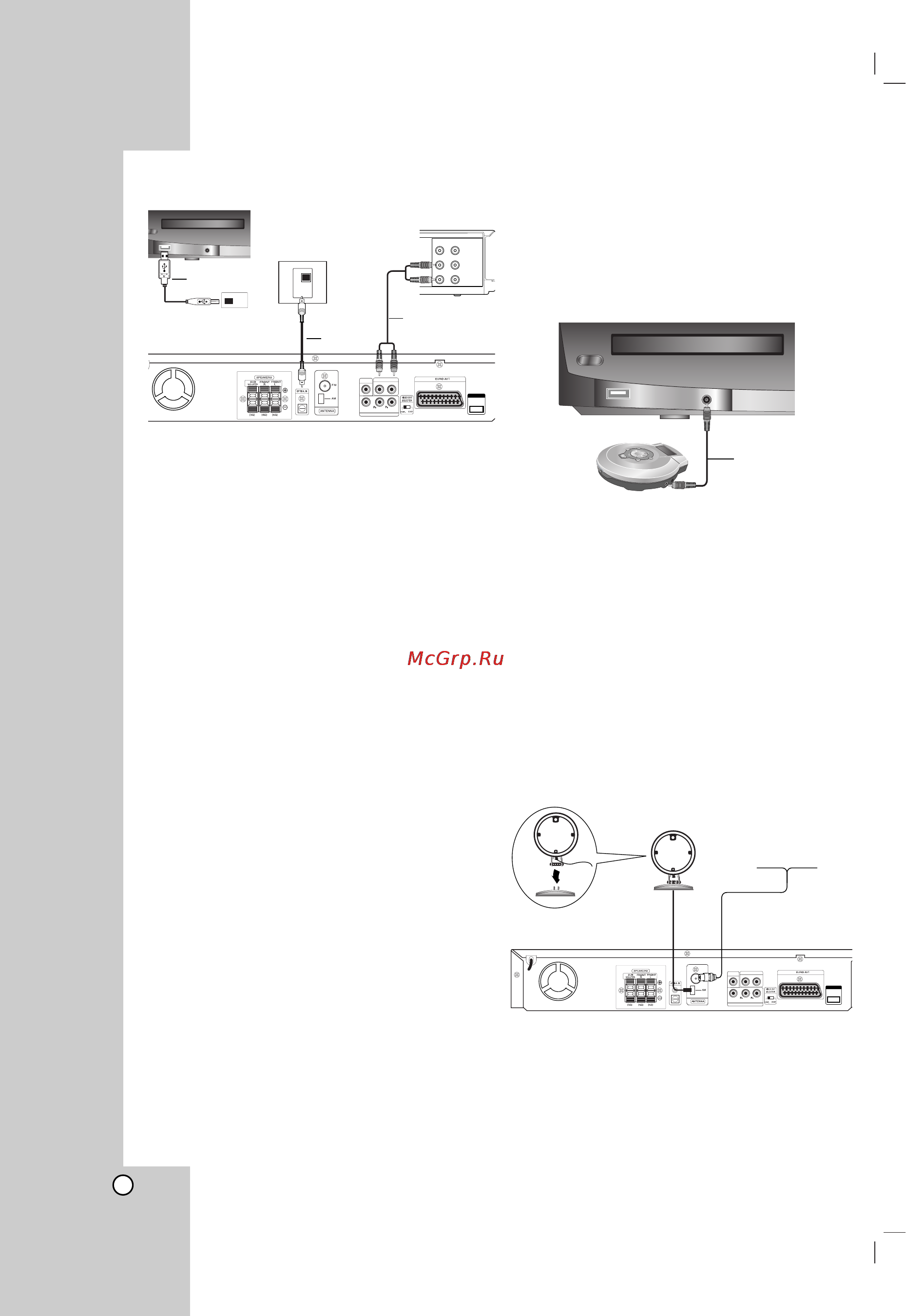 LG HT462SZ [8/26] Antenna connection
