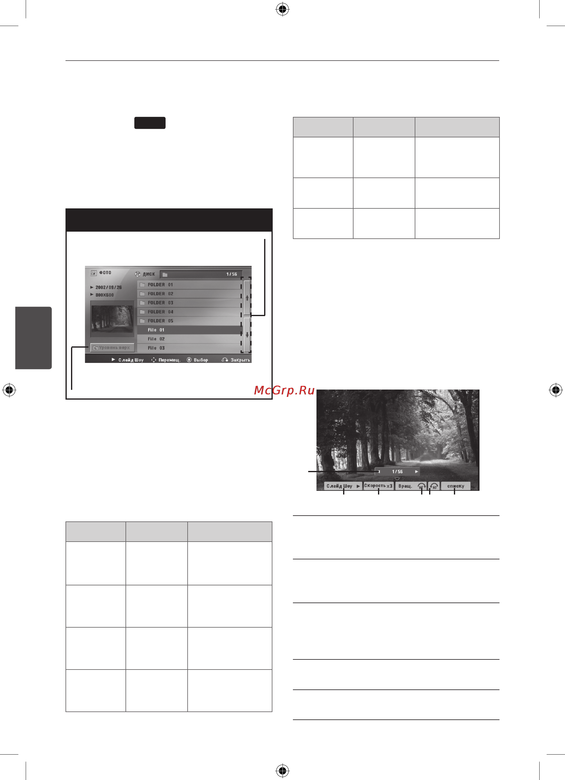LG HT805PH [32/44] Возможности при просмотре фотографий