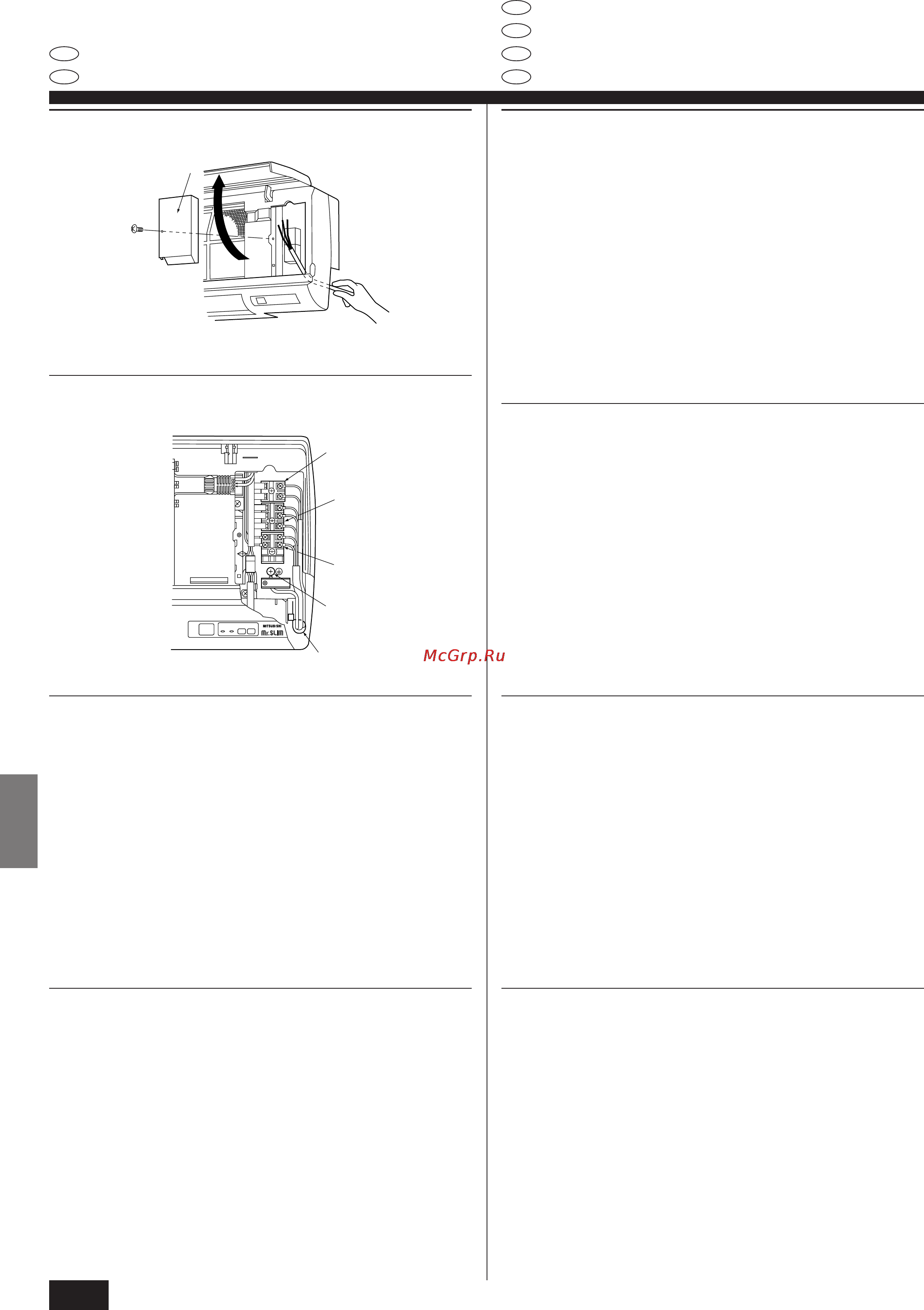 Mitsubishi Electric PKA-P1.6GAL1 [56/104] Electrical work 7 elektroarbeiten 7 installations électriques 7 collegamenti elettrici 7 elektrische aansluitingen 7 elektriska arbeten