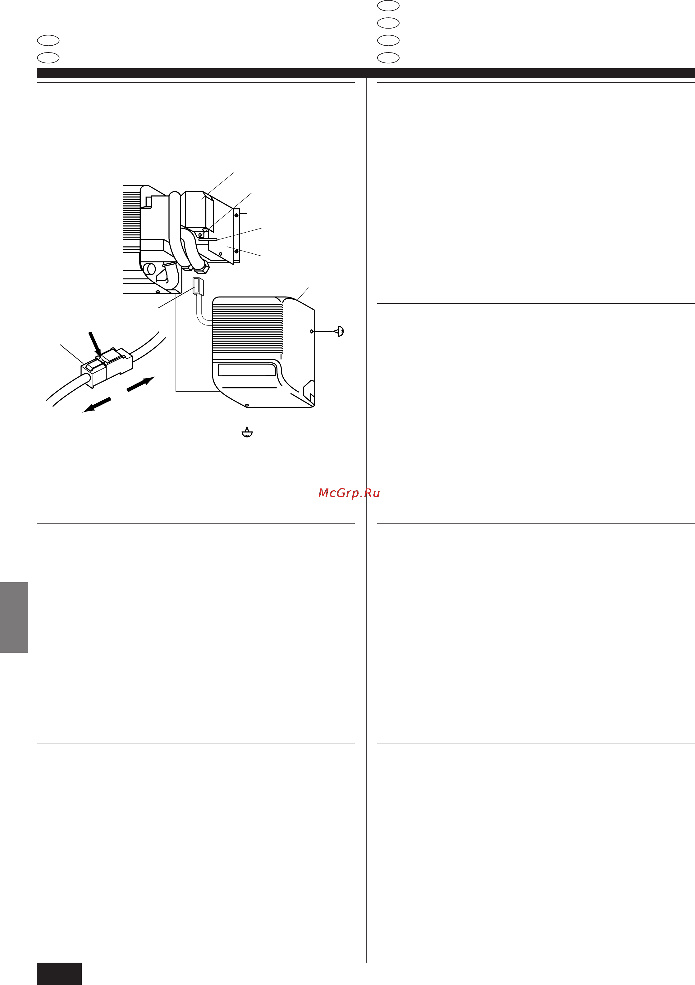 Mitsubishi Electric PKA-P3FAL [54/104] Electrical work 7 elektroarbeiten 7 installations électriques 7 collegamenti elettrici 7 elektrische aansluitingen 7 elektriska arbeten