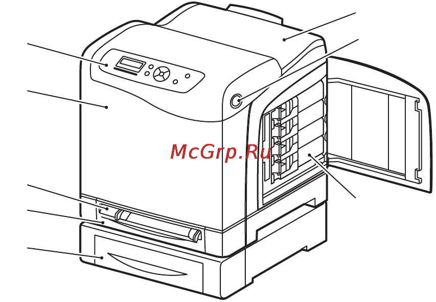 Xerox Phaser 6500N [18/180] Компоненты принтера