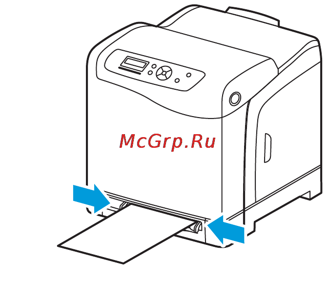 Xerox Phaser 6500N [84/180] Печать на бумаге для открыток из лотка 1