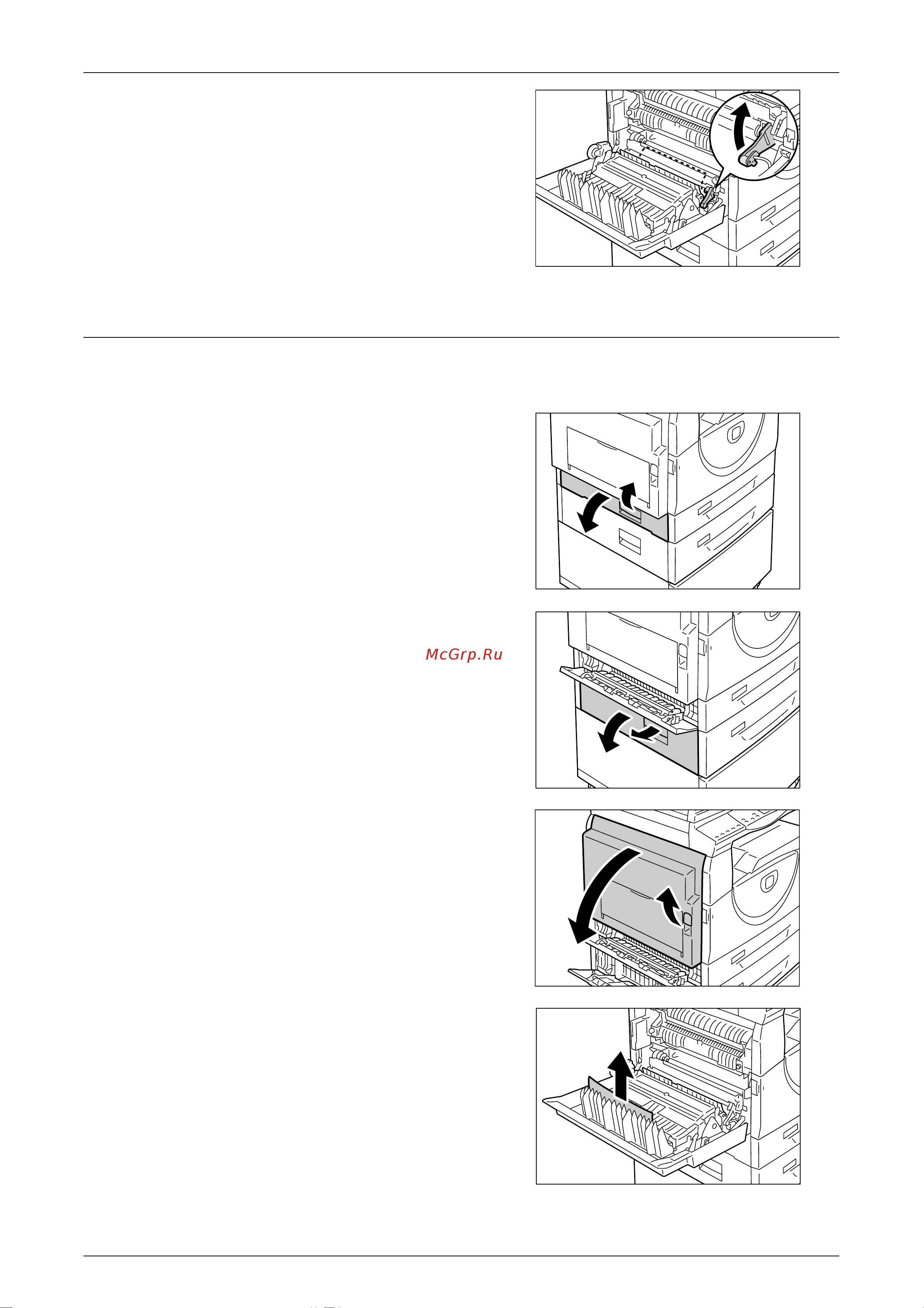 Xerox WorkCentre 5016V/BG [113/143] E4 застревание бумаги под левой крышкой