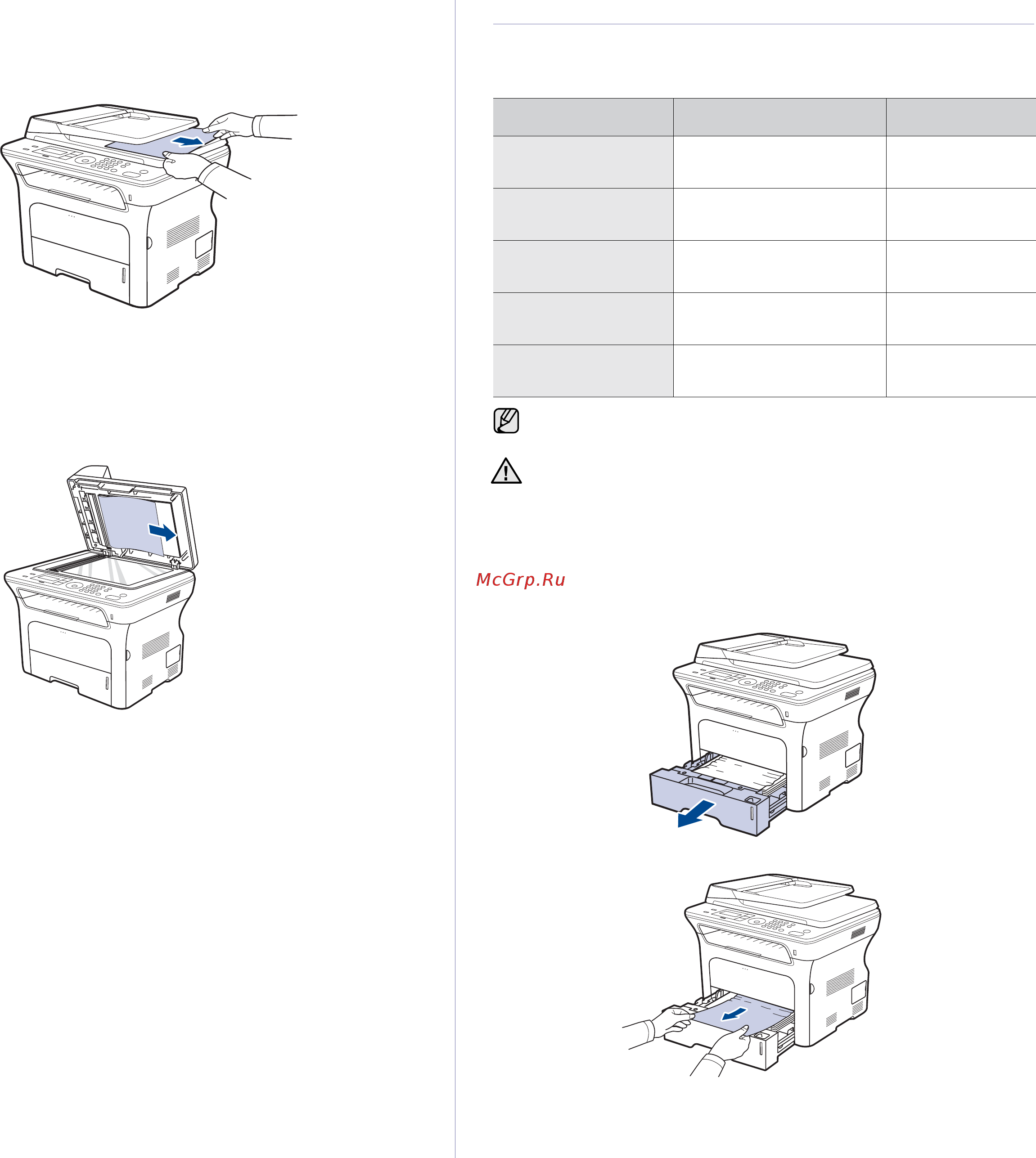 Xerox WorkCentre 3220 [75/149] Область подачи бумаги