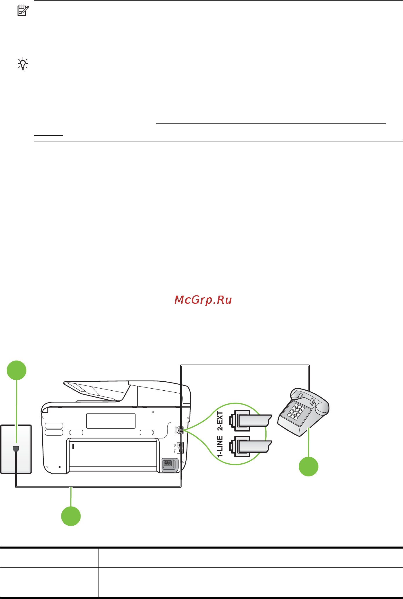 HP Officejet Pro 8600 CM749A [235/290] Вариант e общая линия для голосовых факсимильных вызовов