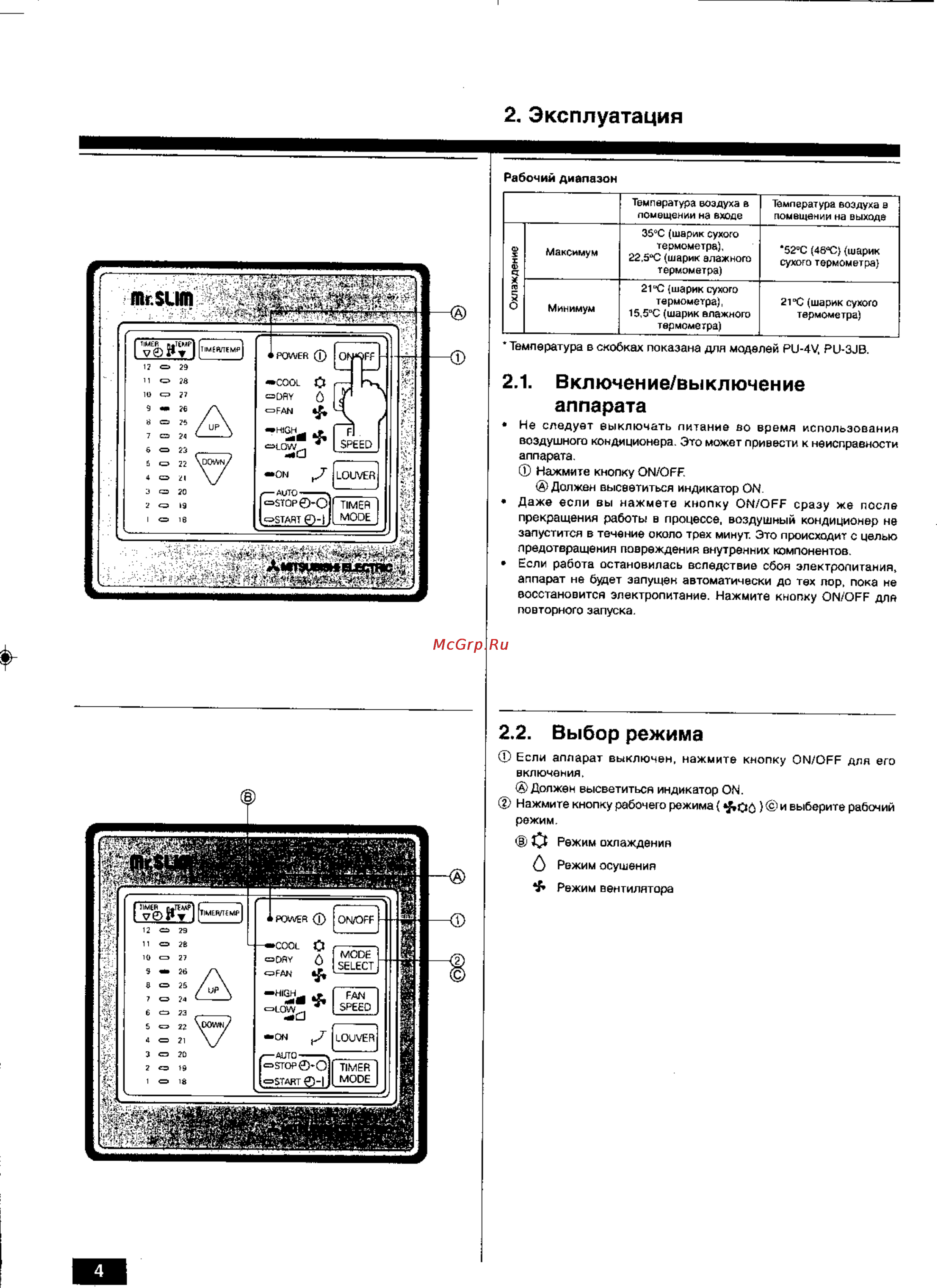 Mitsubishi Electric PC-4GJSA1 [4/12] Эксплуатация