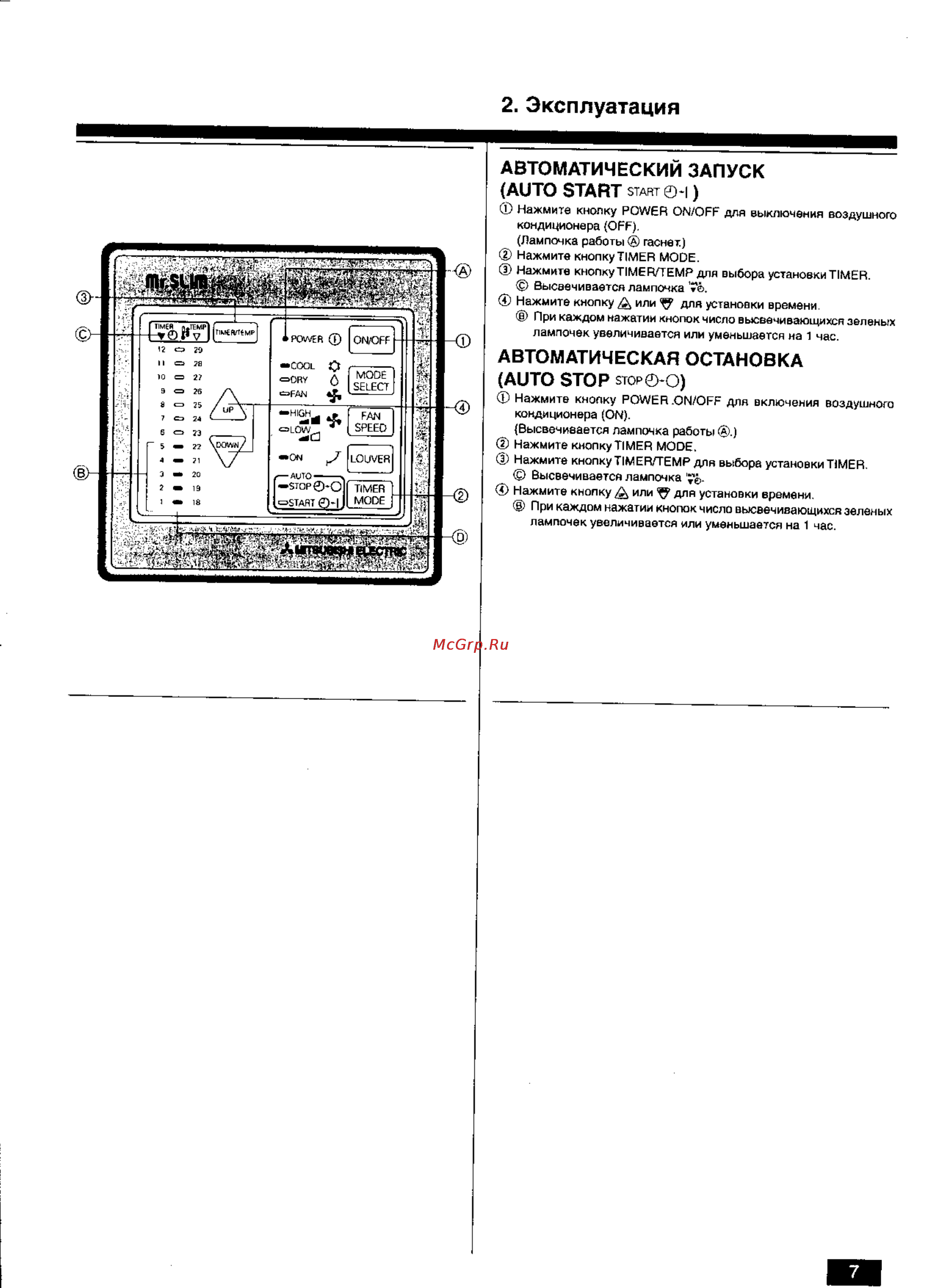 Mitsubishi Electric PC-6GJSA [7/12] Эксплуатация