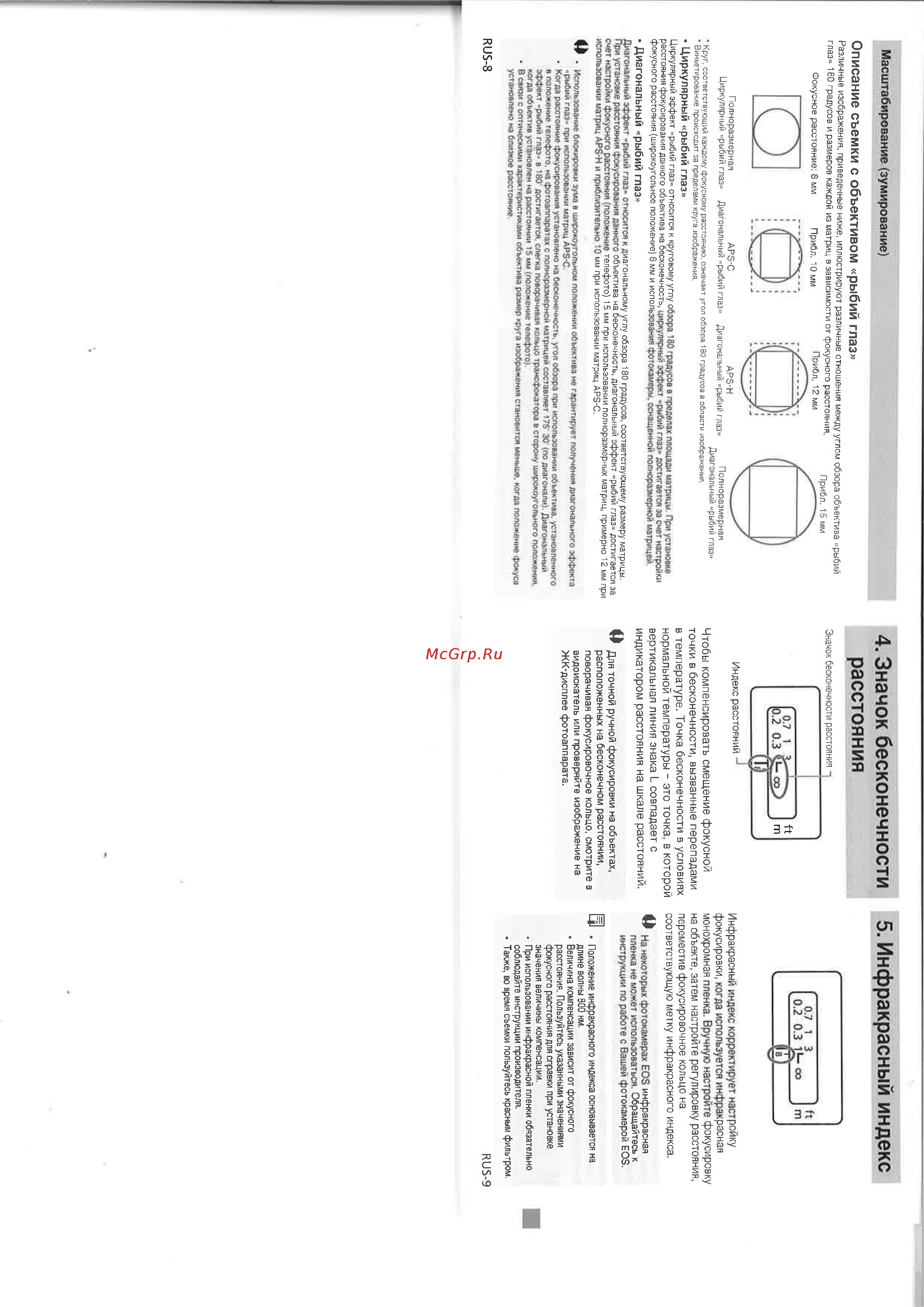 Canon EF 8-15 F4.0L USM [6/9] Значок бесконечности