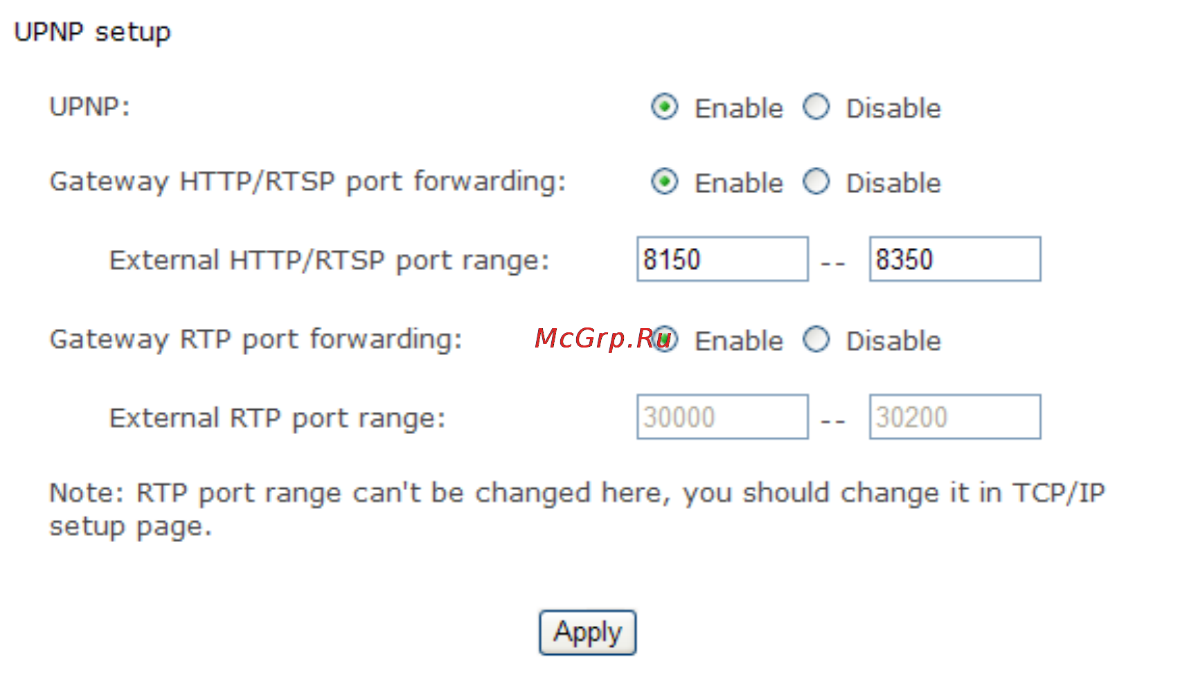 DOD MyCam2 [31/76] Upnp setup