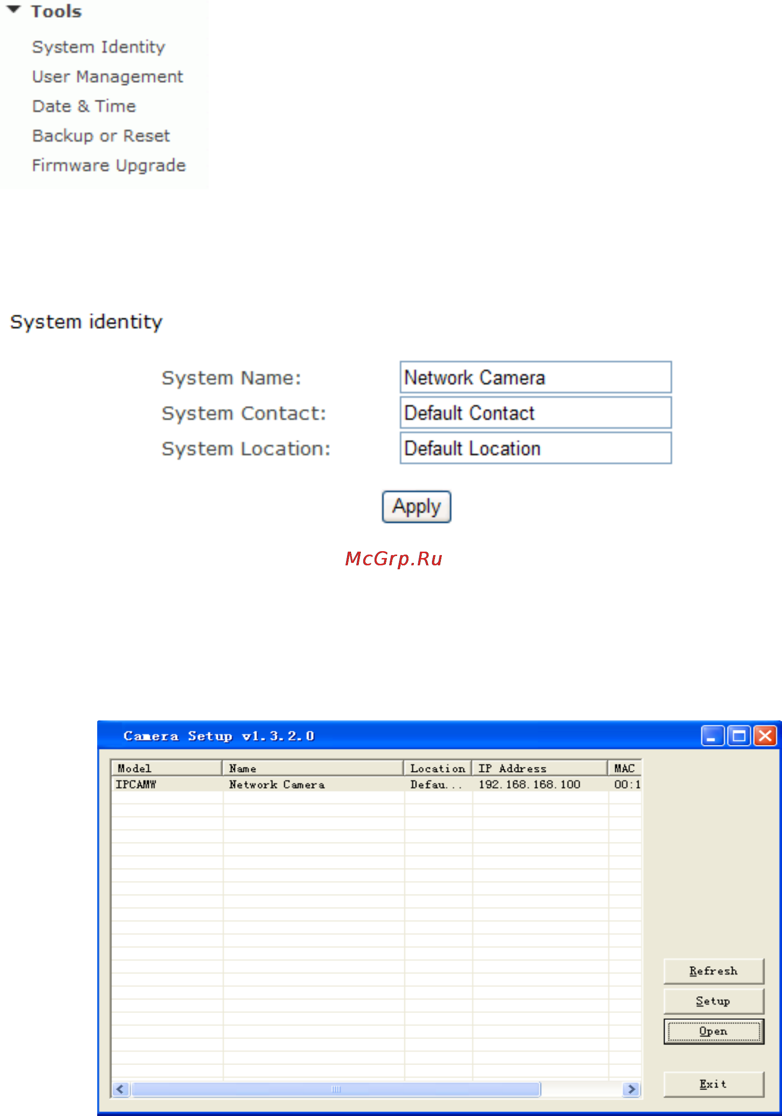DOD MyCam2 [53/76] System identity