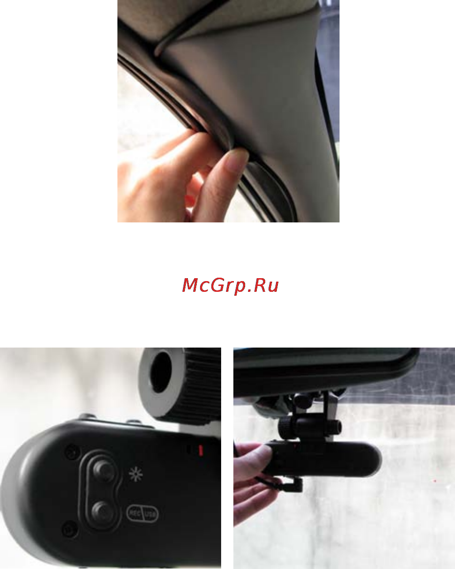 DOD GS300 [57/94] 步驟三 安裝完成後 可將多餘的電源線隱藏於 a 柱內 步驟四 發動電源 行車紀錄器紅燈開始閃爍表示錄影中 此時可按下紅 外線雷射按鈕 依照所射出的紅點位置 微調鏡頭方向 完成安 裝