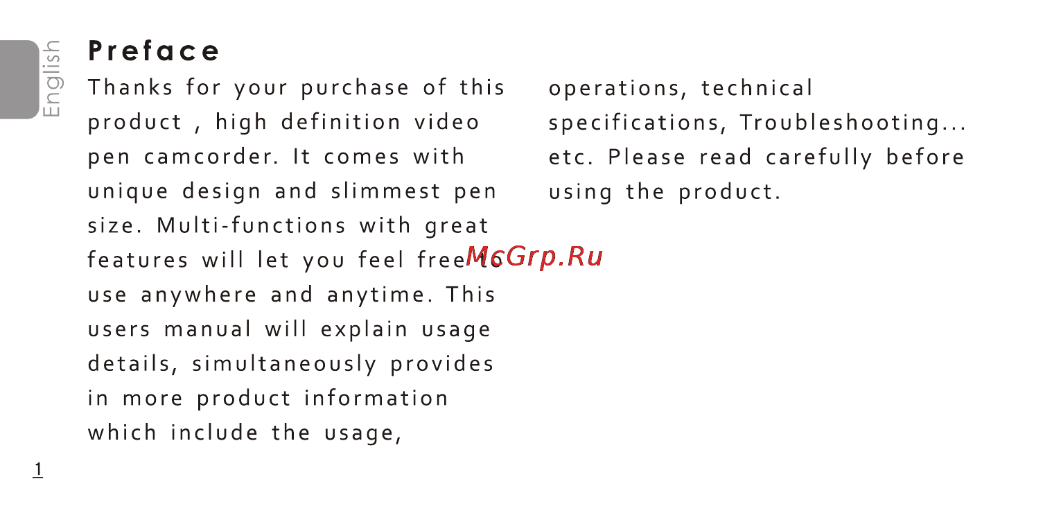 DOD PH-1280RV [3/42] Preface