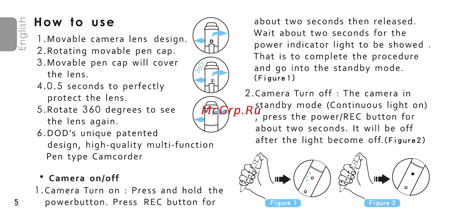 DOD PH-1280RV [7/42] How to use