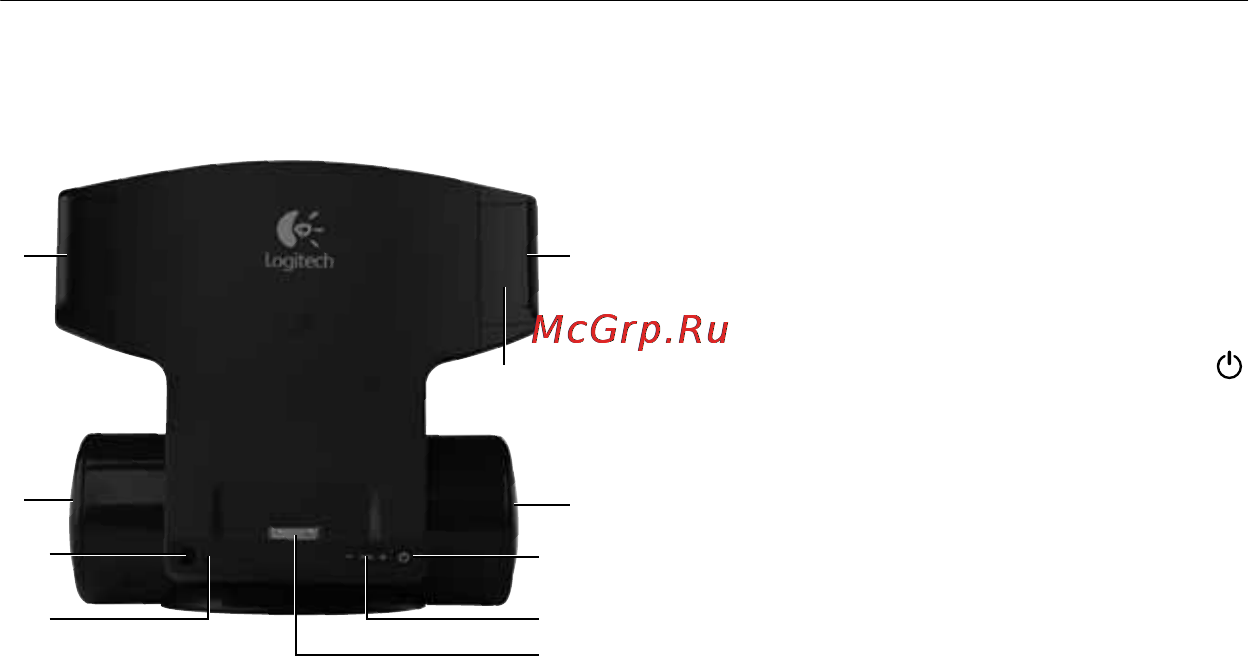 Logitech 980-000594 [2/8] Описание подставки для аудиовидеоустройств