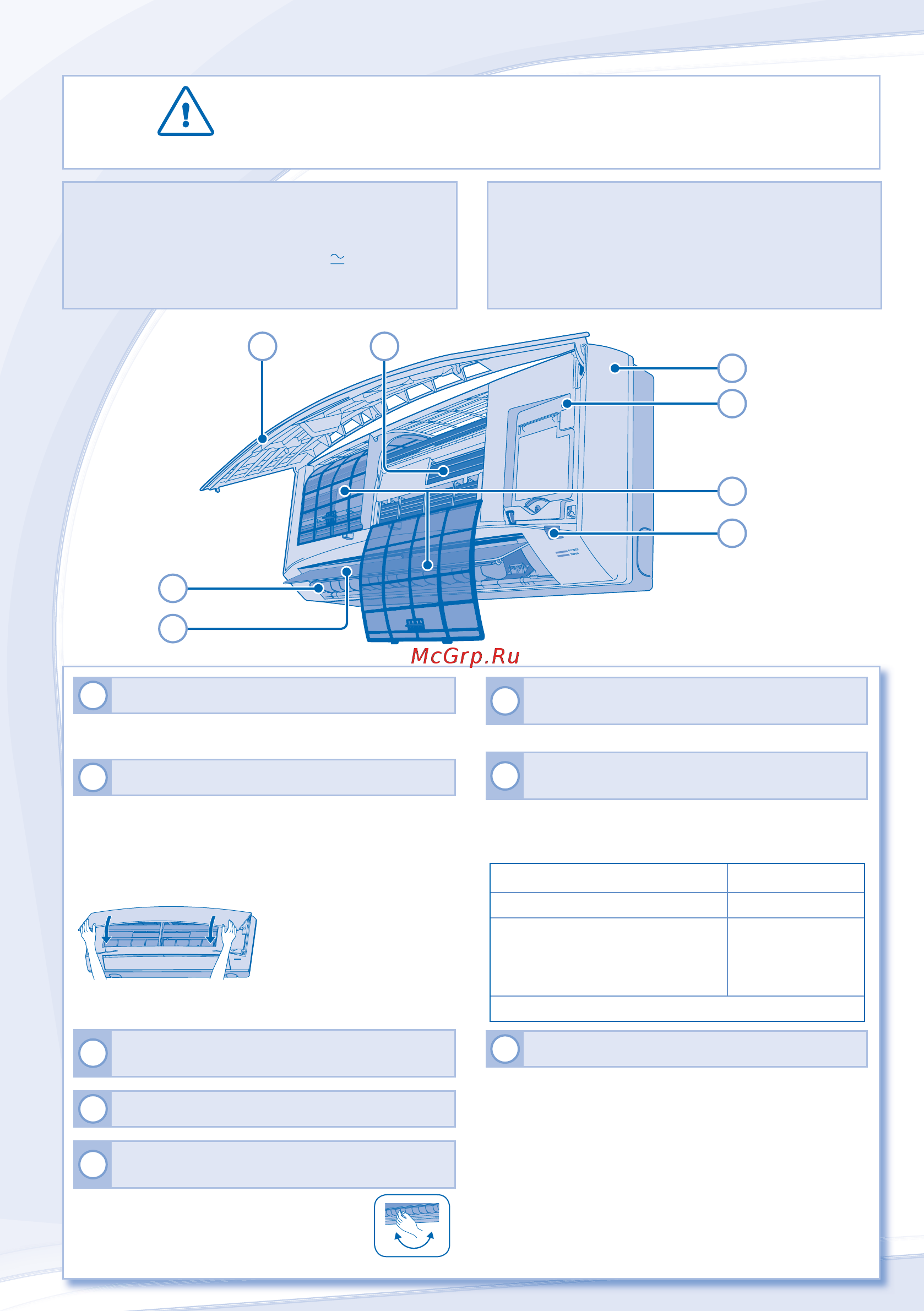 Panasonic CU-PW18MKD [18/44] Внутренний блок
