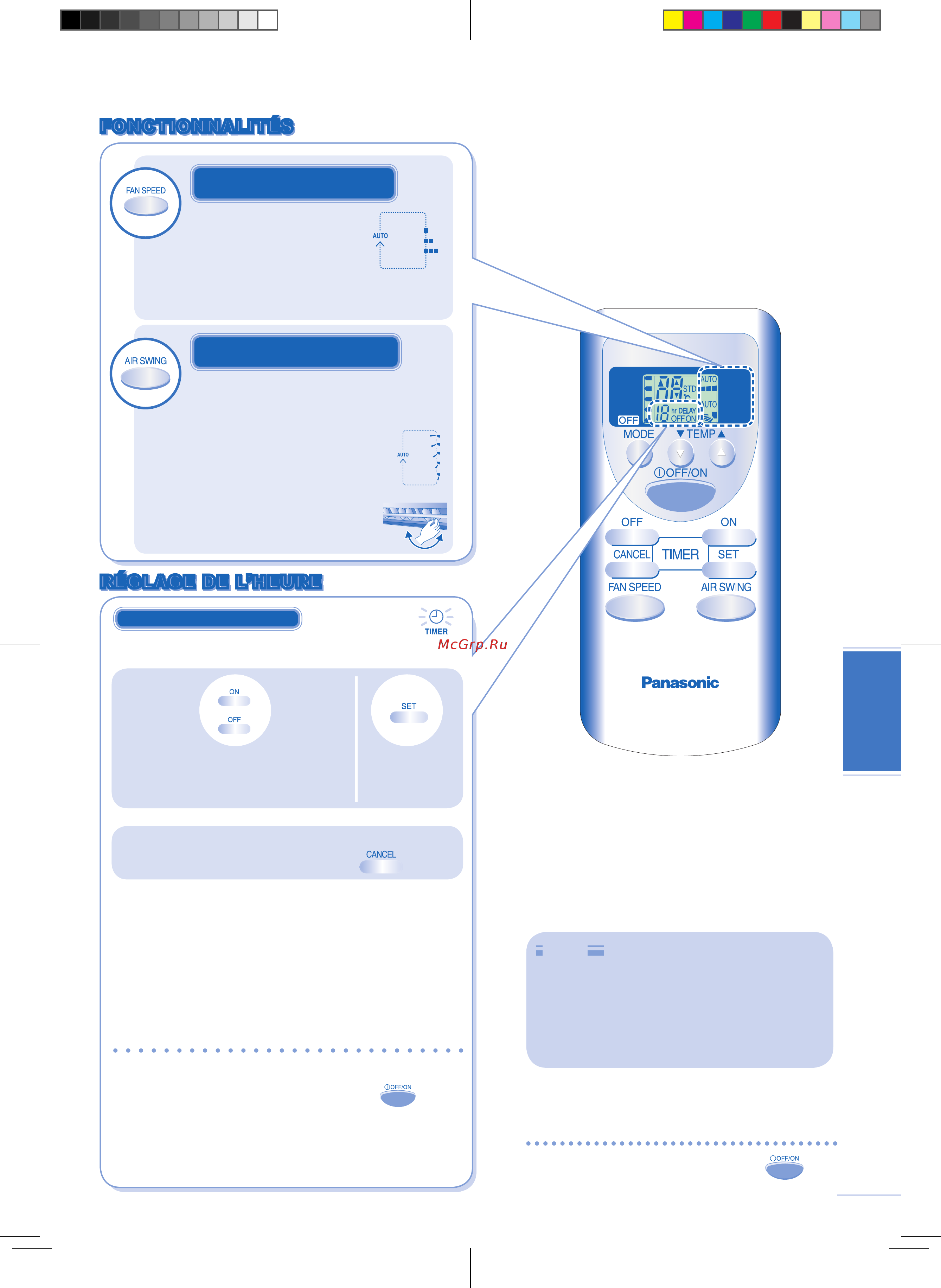 Panasonic CU-PA9GKD [29/40] Fonctionnalités fonctionnalités
