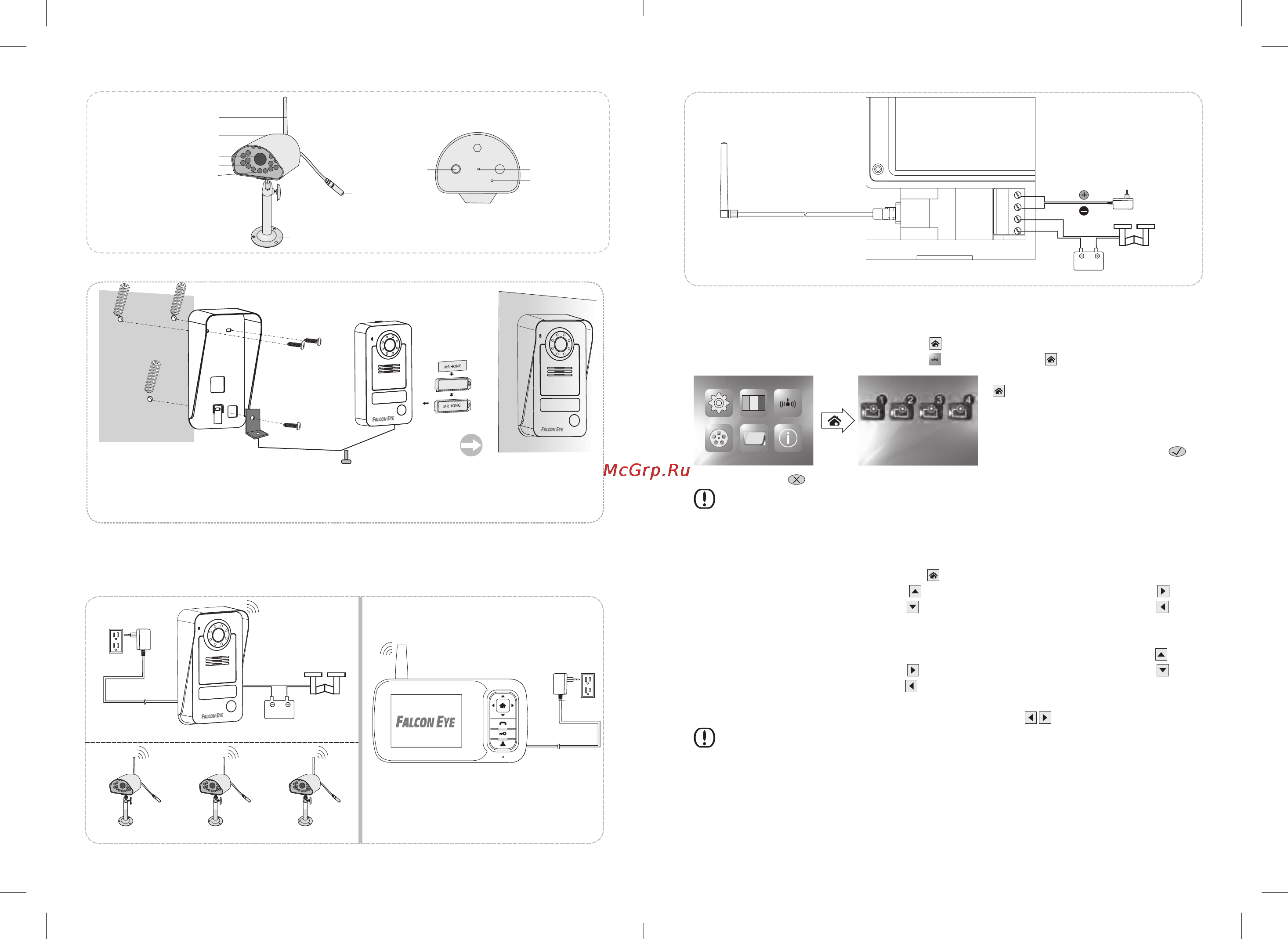Falcon Eye FE-35WI [3/6] Схема подключения проводов