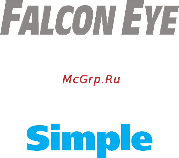 Falcon Eye Simple Инструкция по эксплуатации онлайн