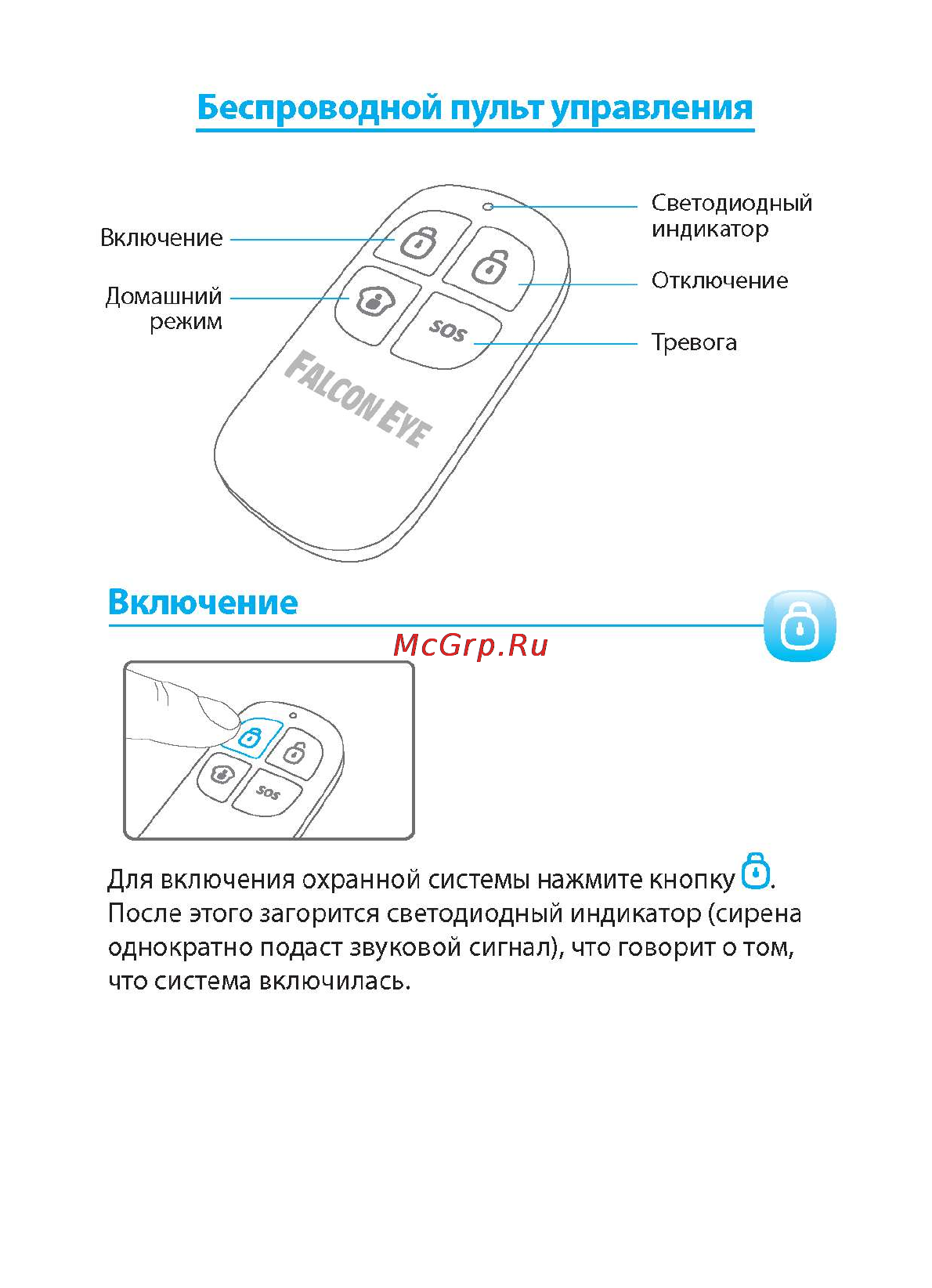Falcon Eye FE-80RC [3/6] Беспроводной пульт управления